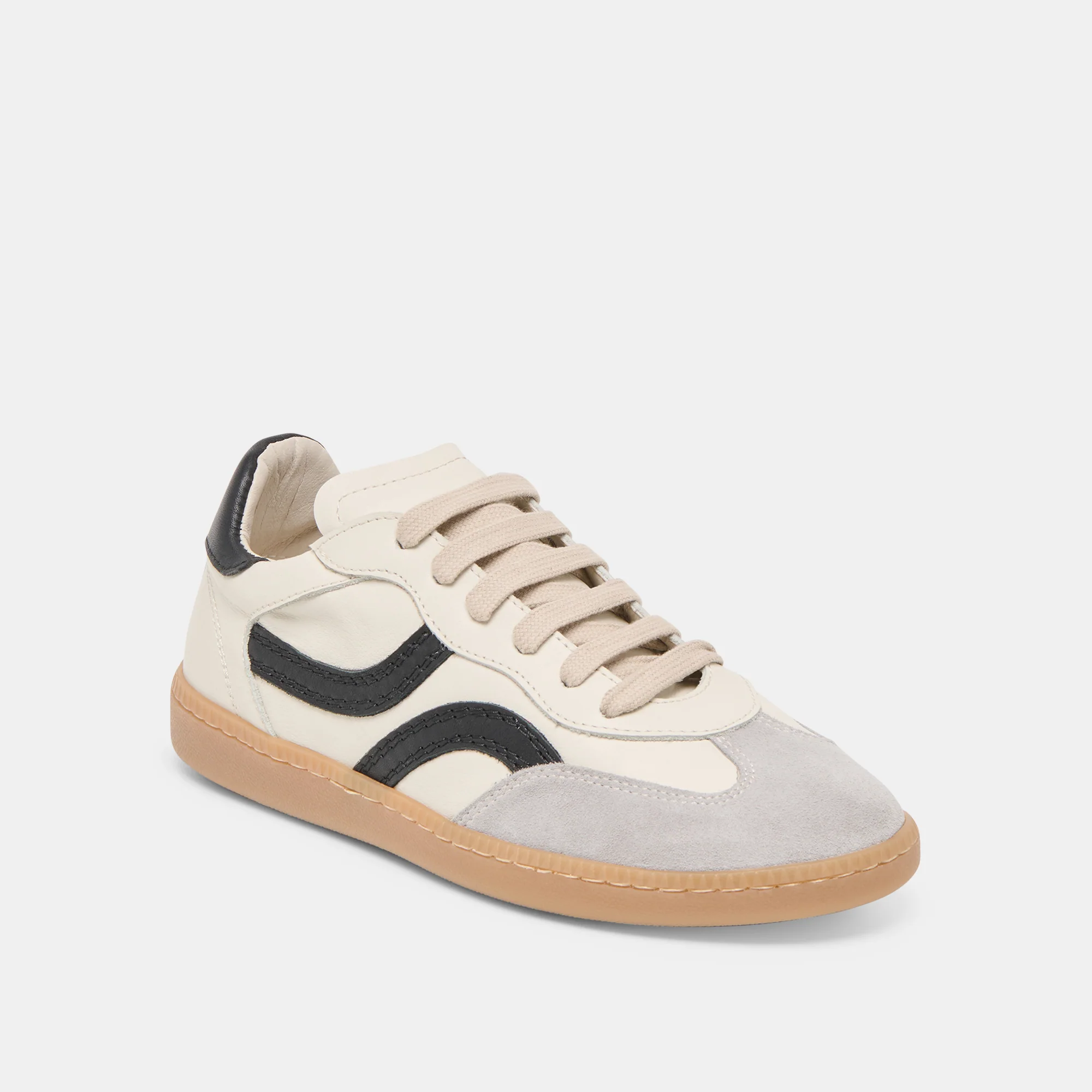 REBEL SNEAKERS WHITE BLACK LEATHER - Image 3