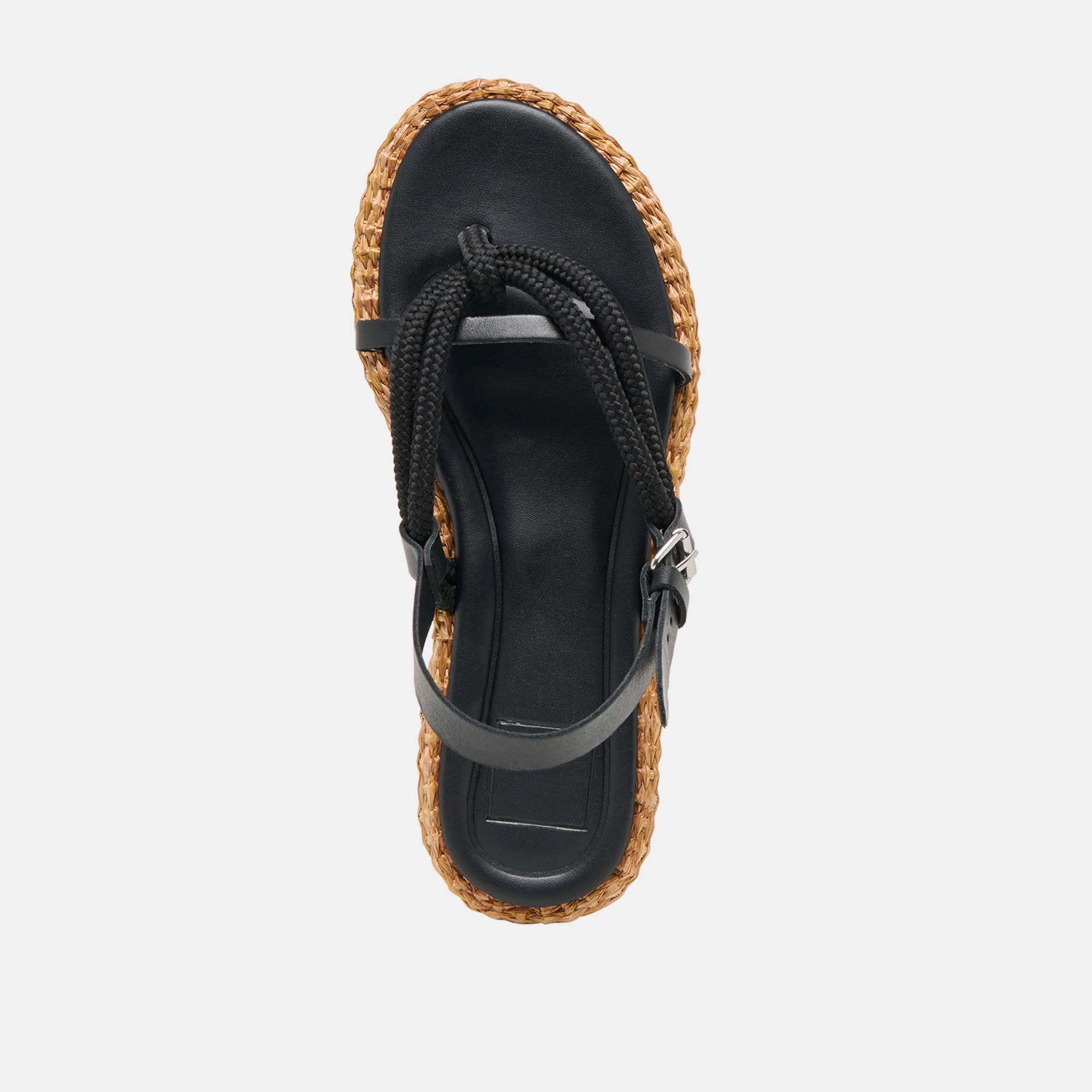 REED SANDALS BLACK LEATHER - Image 11