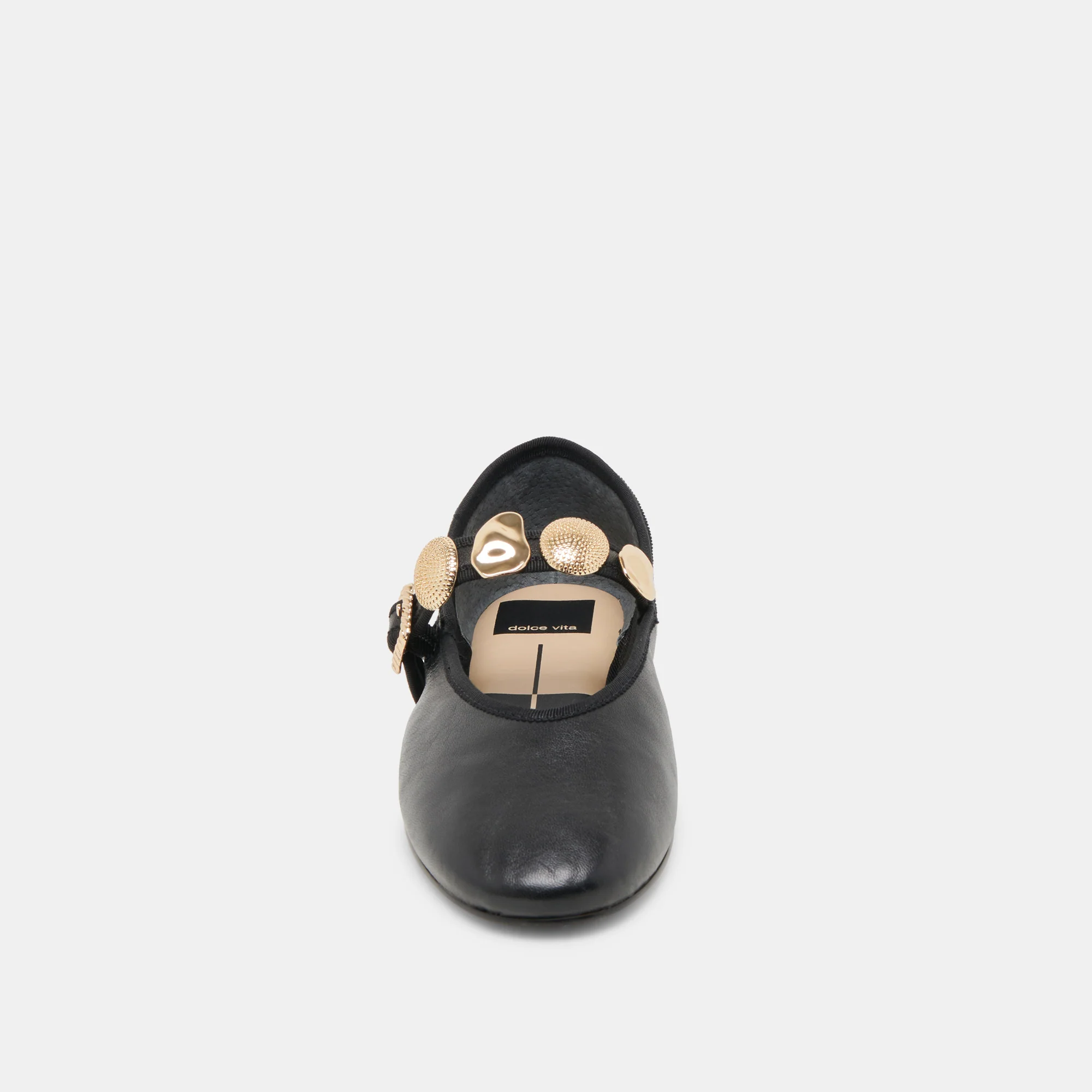 RELAN WIDE BALLET FLATS BLACK LEATHER - Image 6