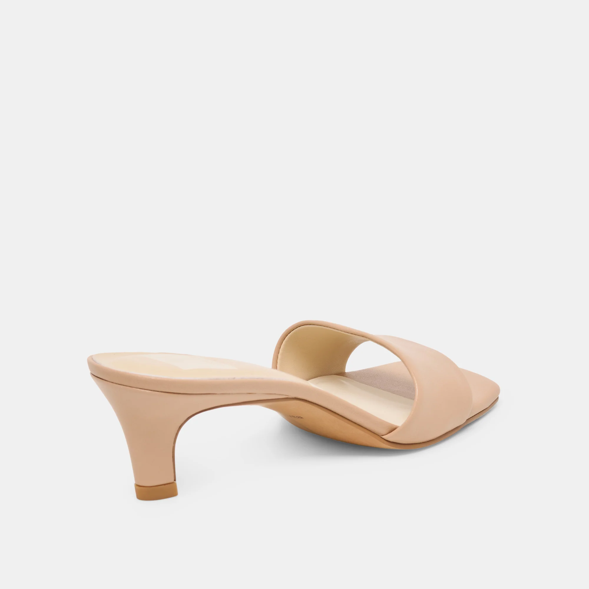 REXA WIDE HEELS LIGHT TAN LEATHER - Image 3