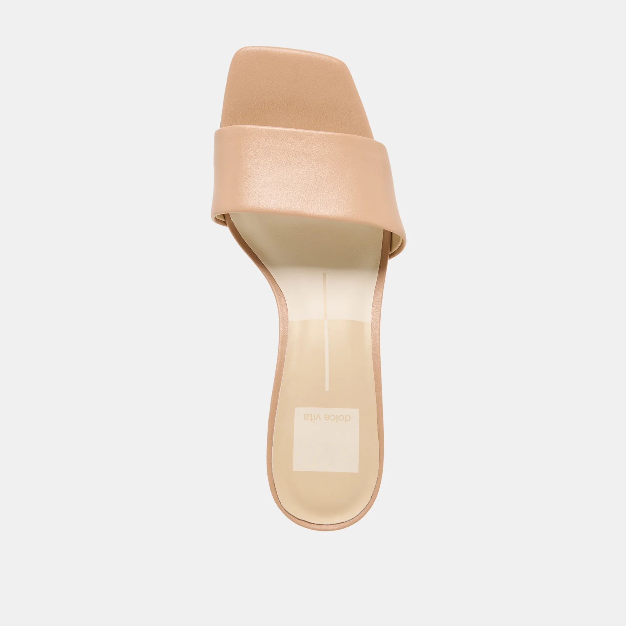 REXA WIDE HEELS LIGHT TAN LEATHER - Image 8
