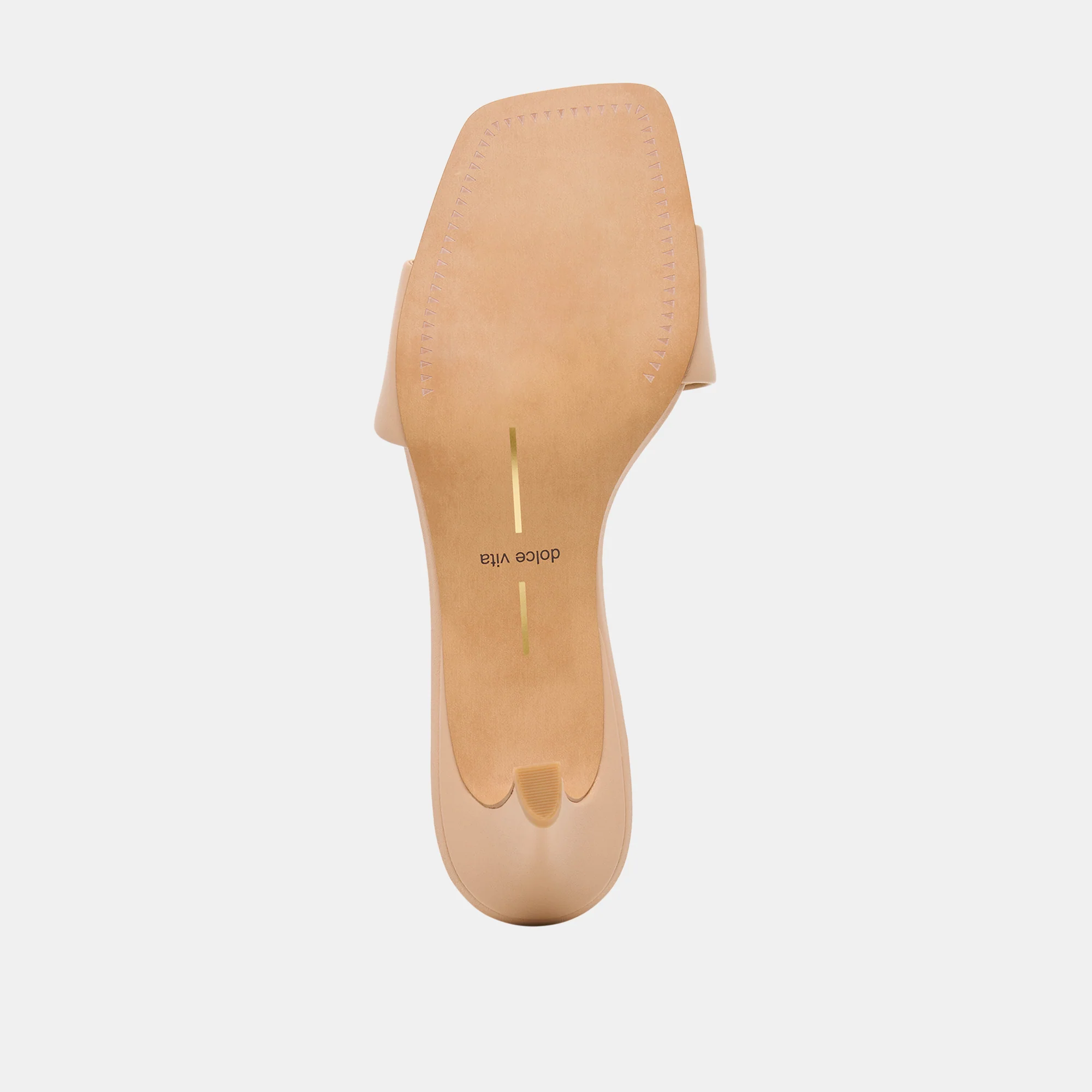 REXA WIDE HEELS LIGHT TAN LEATHER - Image 9