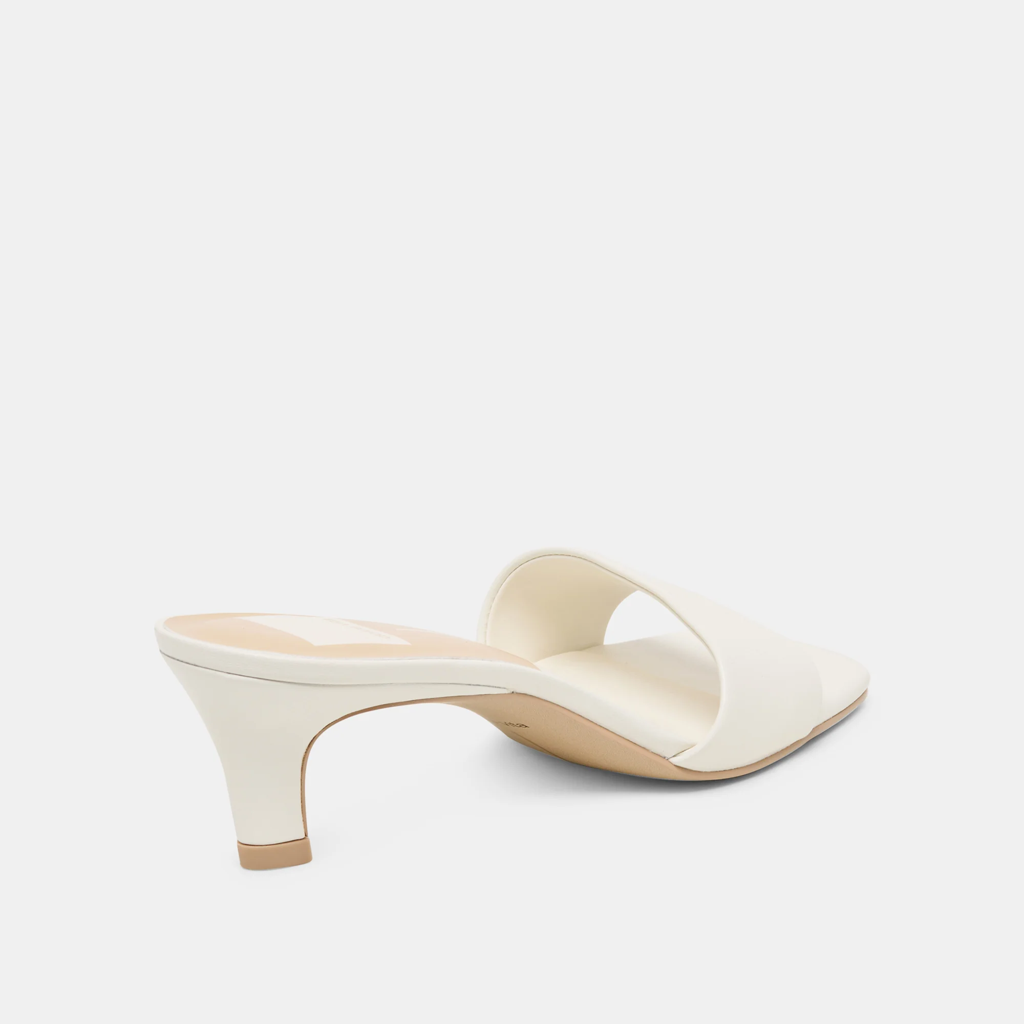 REXA WIDE HEELS TRUE WHITE LEATHER - Image 3