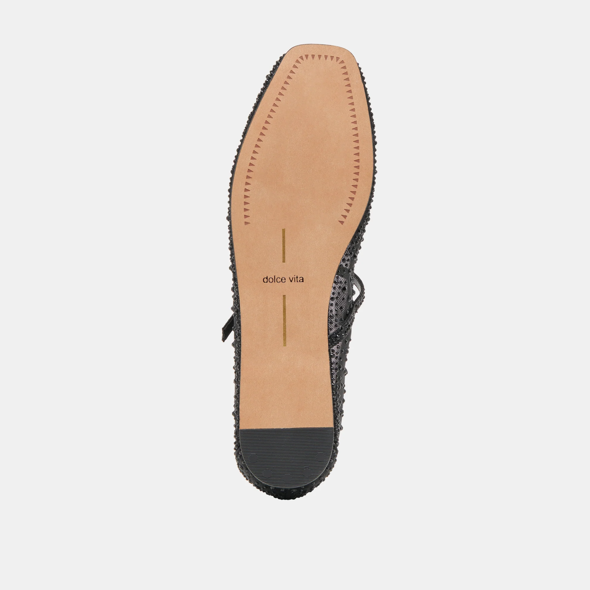 REYES CRYSTAL BALLET FLATS BLACK MESH - Image 10