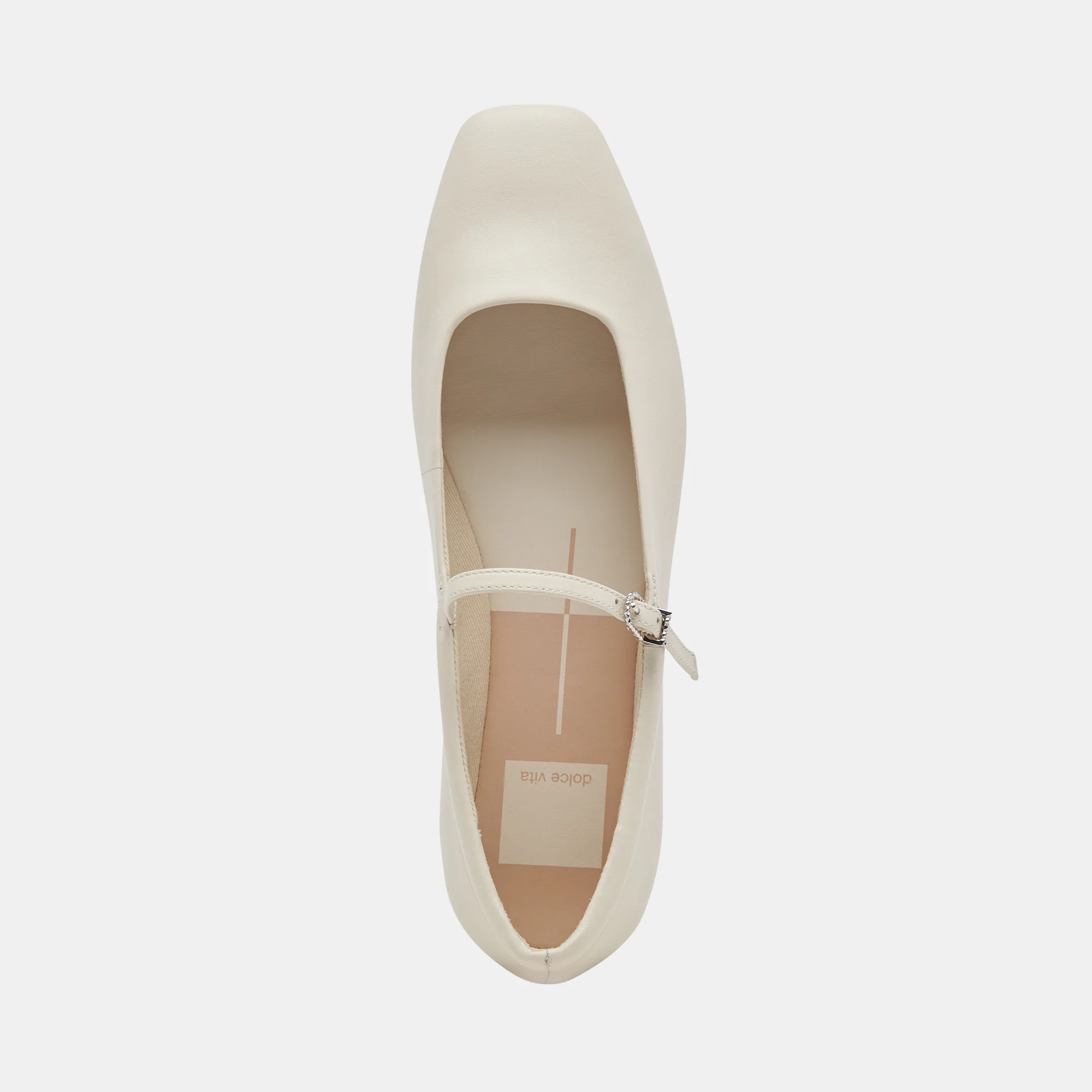 REYES BALLET FLATS IVORY LEATHER - Image 15