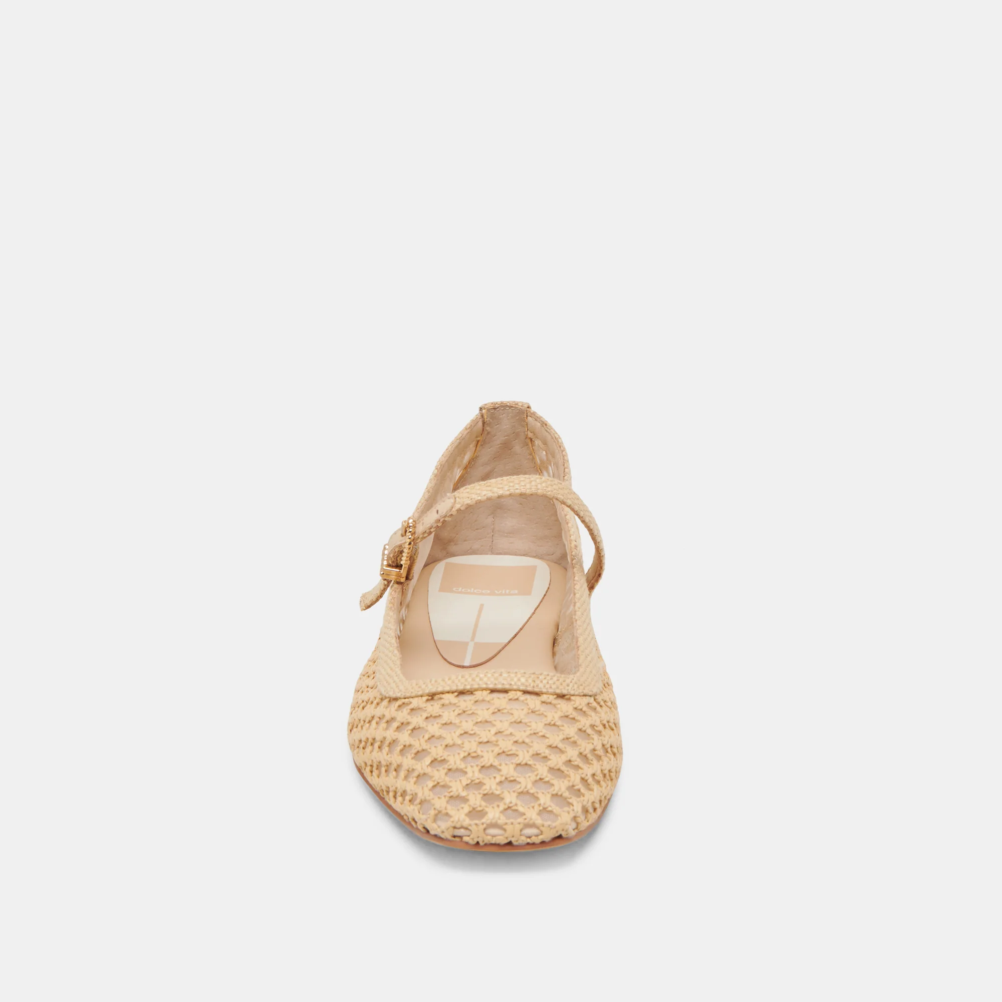 REYES WIDE BALLET FLATS LT NATURAL WOVEN RAFFIA - Image 6