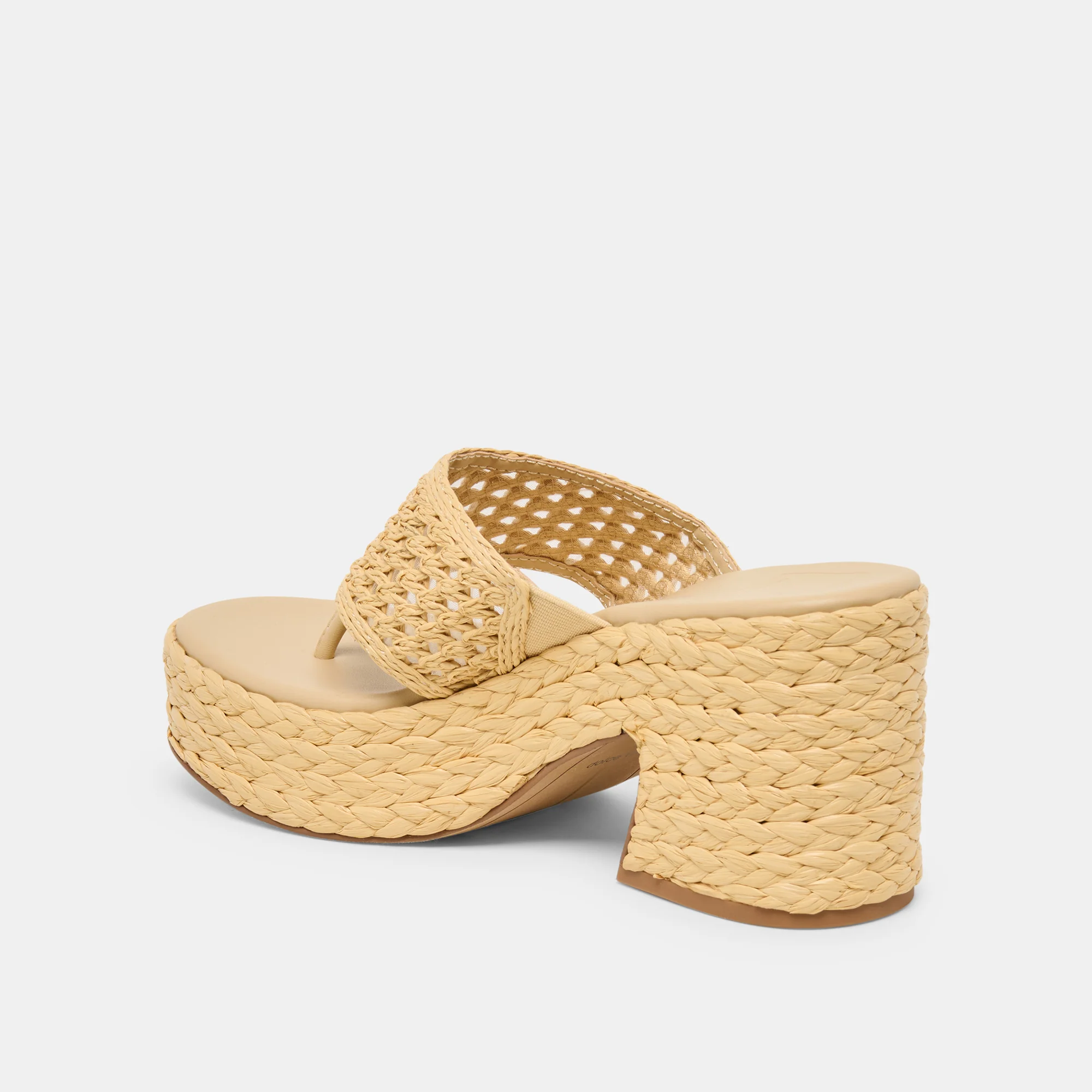 RIPPLE HEELS LT NATURAL RAFFIA - Image 7