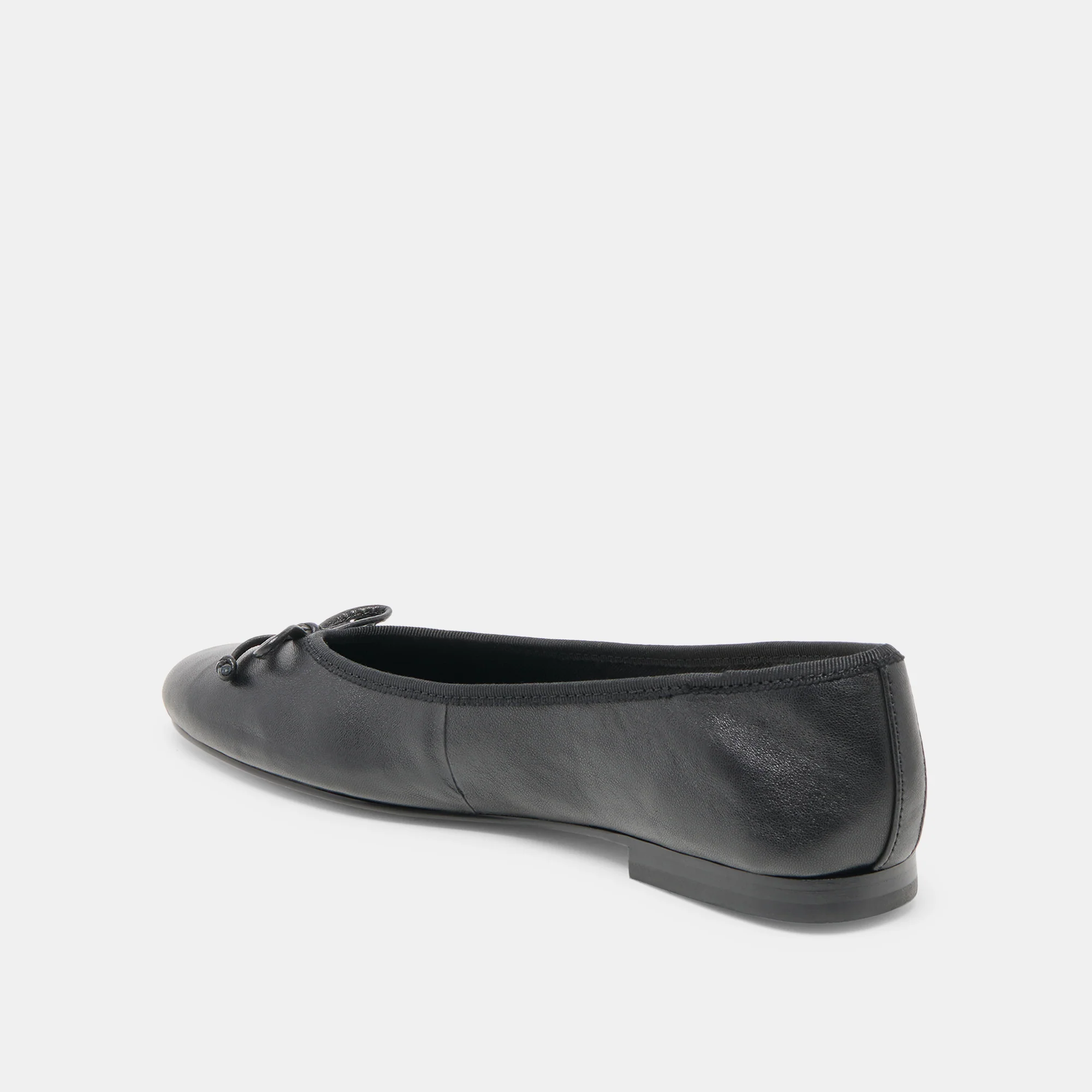 RITLA WIDE BALLET FLATS BLACK LEATHER - Image 5