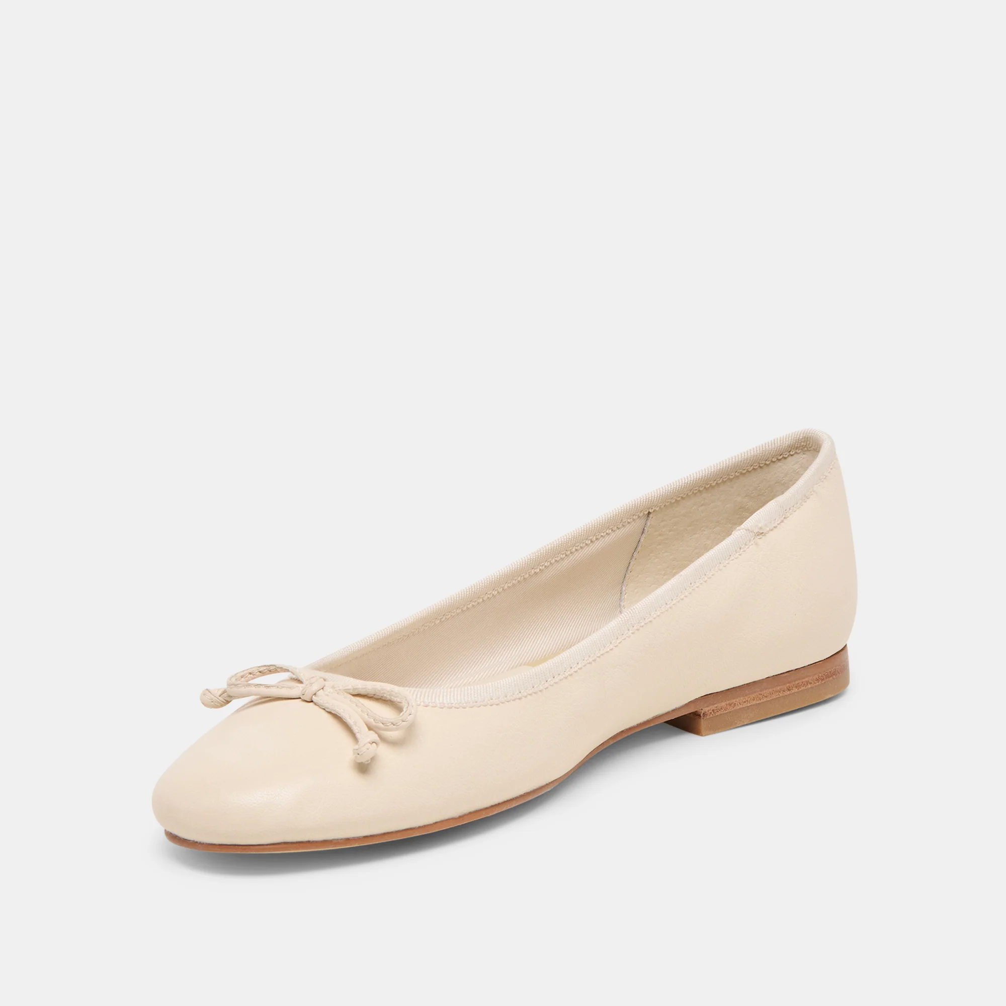 RITLA WIDE BALLET FLATS BONE LEATHER - Image 4