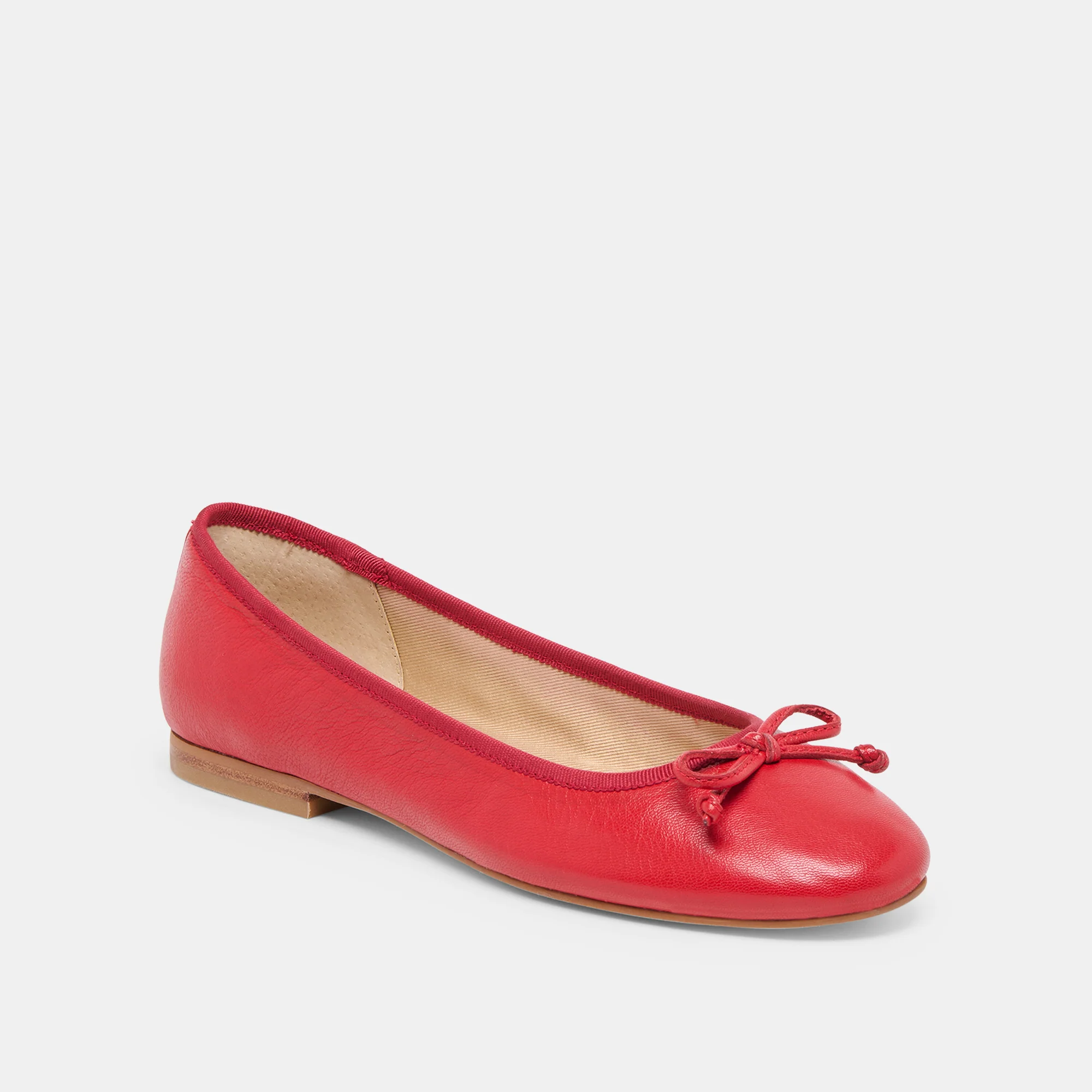 RITLA WIDE BALLET FLATS CHERRY LEATHER - Image 2