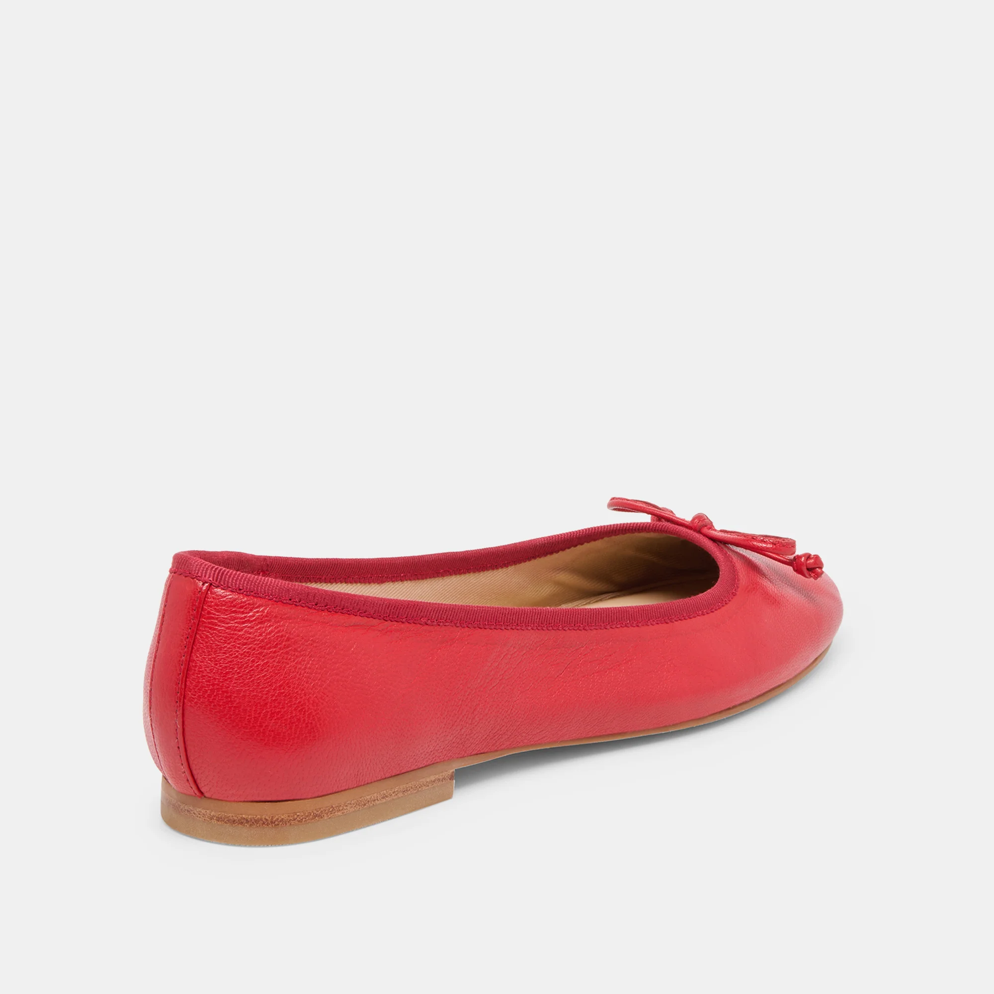 RITLA WIDE BALLET FLATS CHERRY LEATHER - Image 3