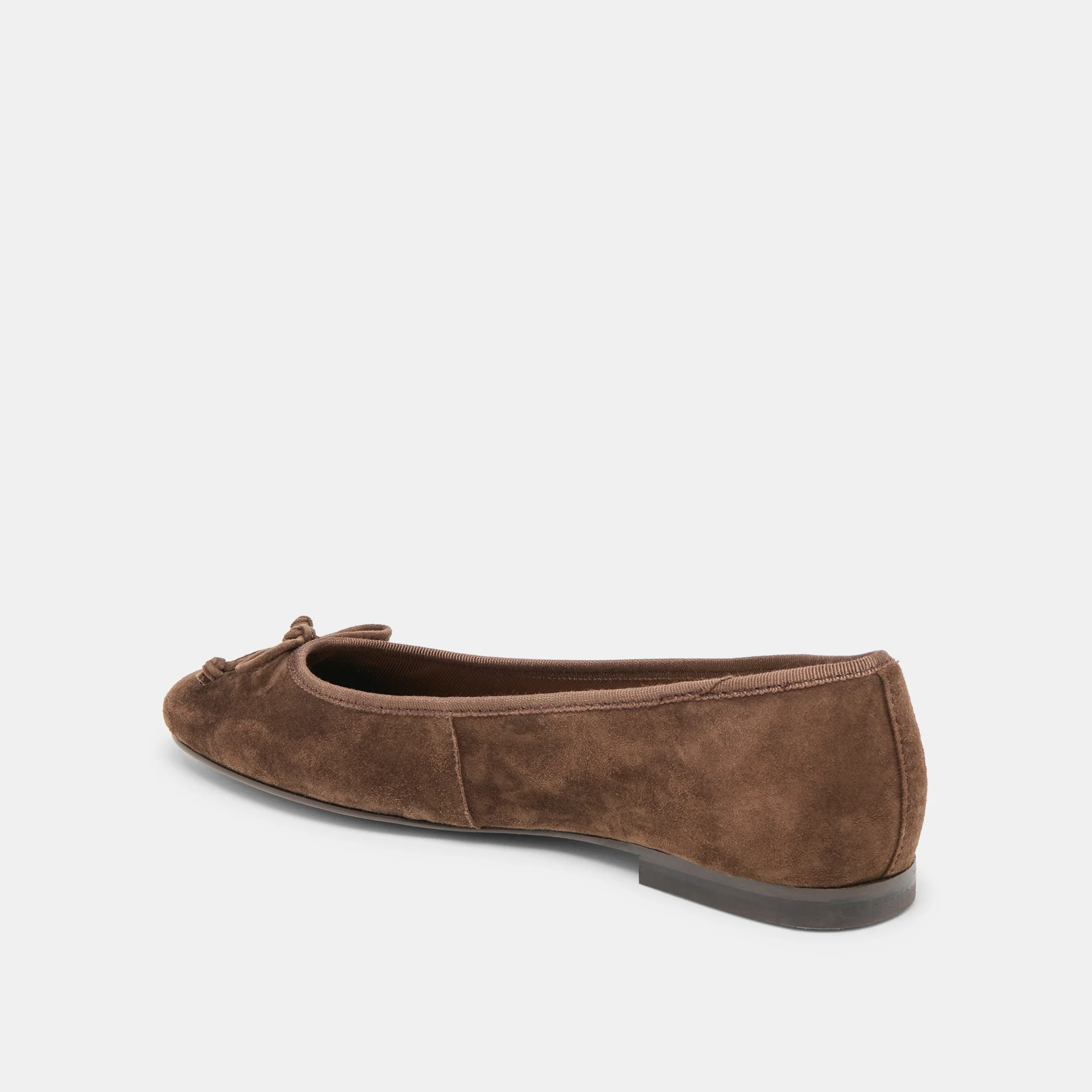 RITLA WIDE BALLET FLATS DK BROWN SUEDE - Image 5