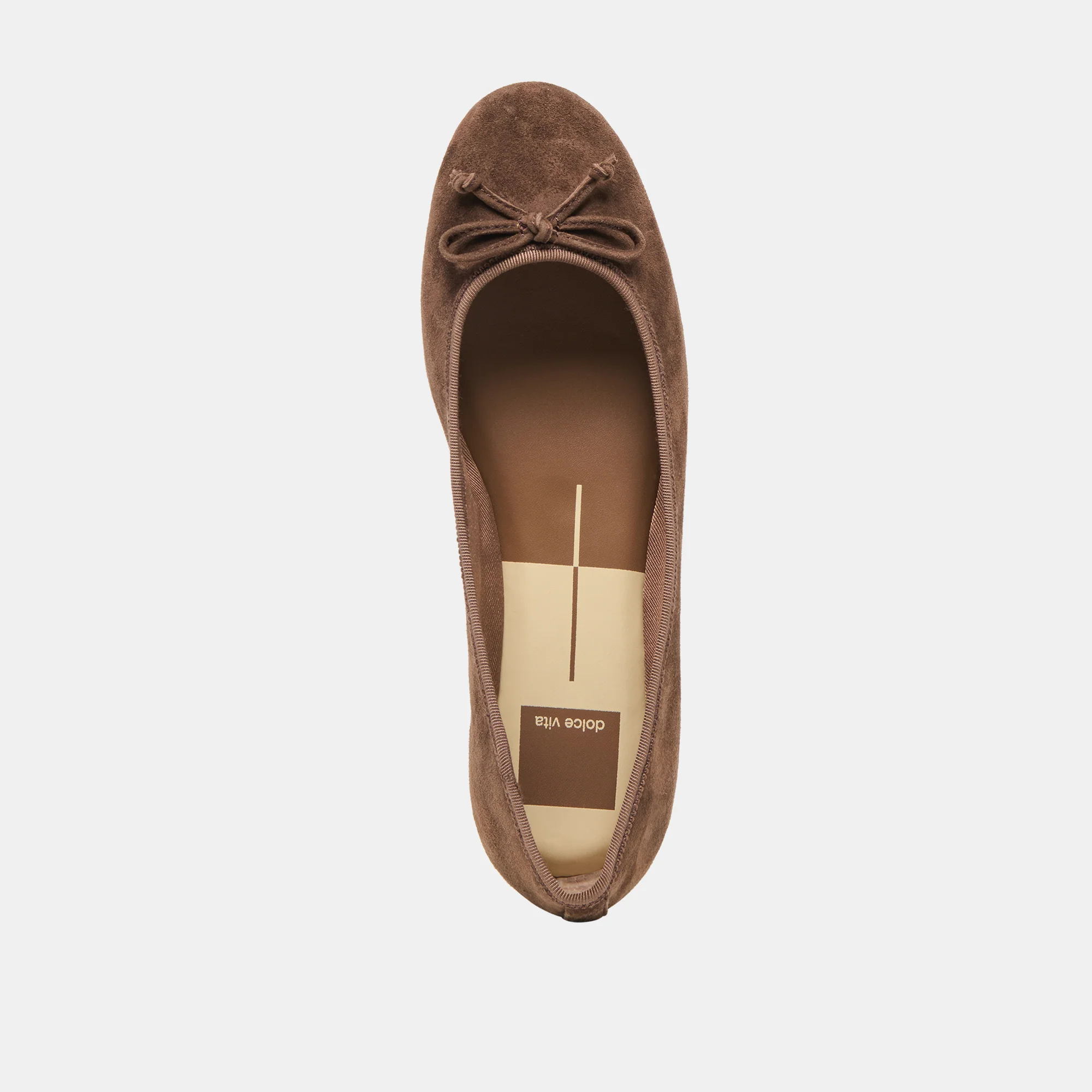 RITLA WIDE BALLET FLATS DK BROWN SUEDE - Image 8