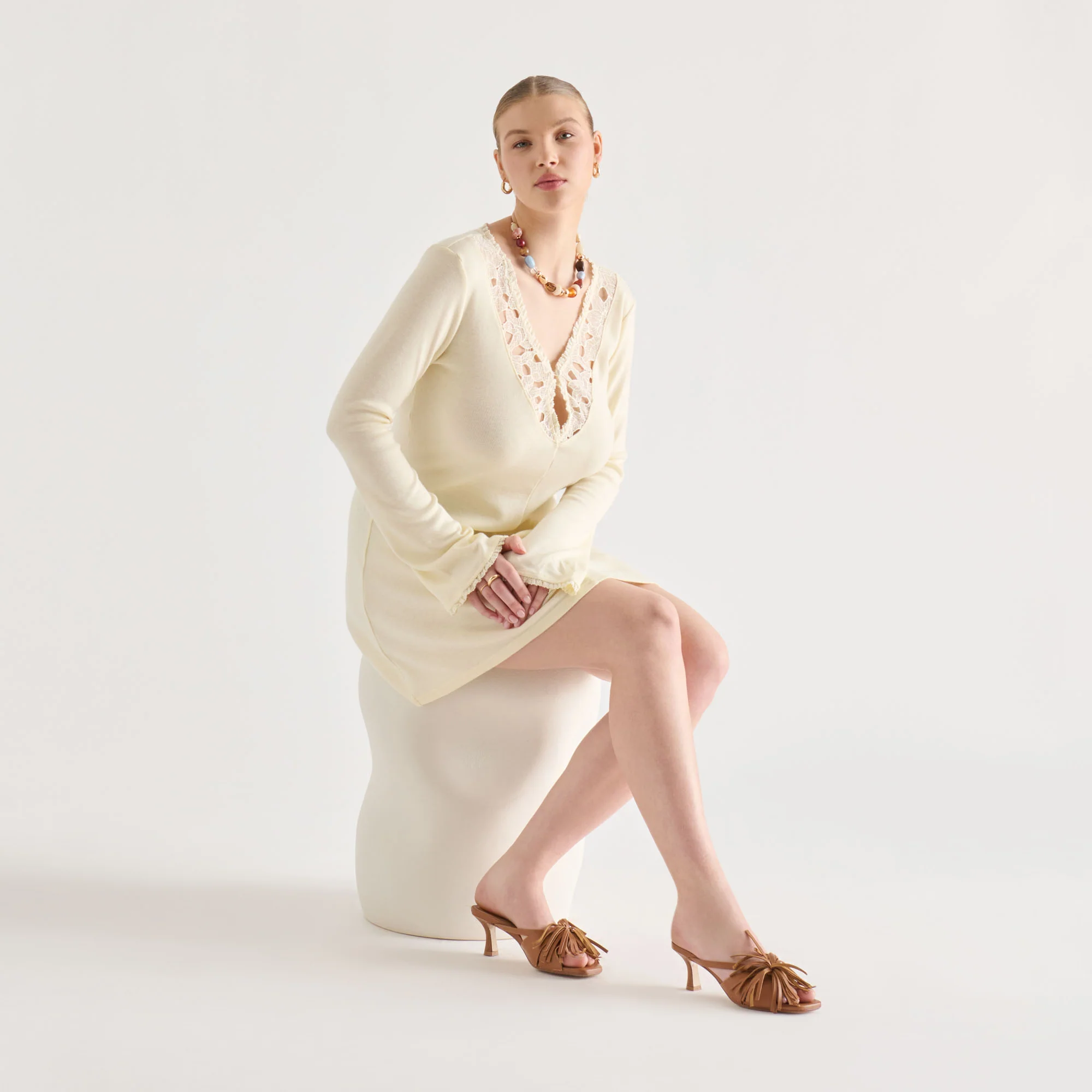 ROSALY HEELS CHESTNUT LEATHER - Image 4