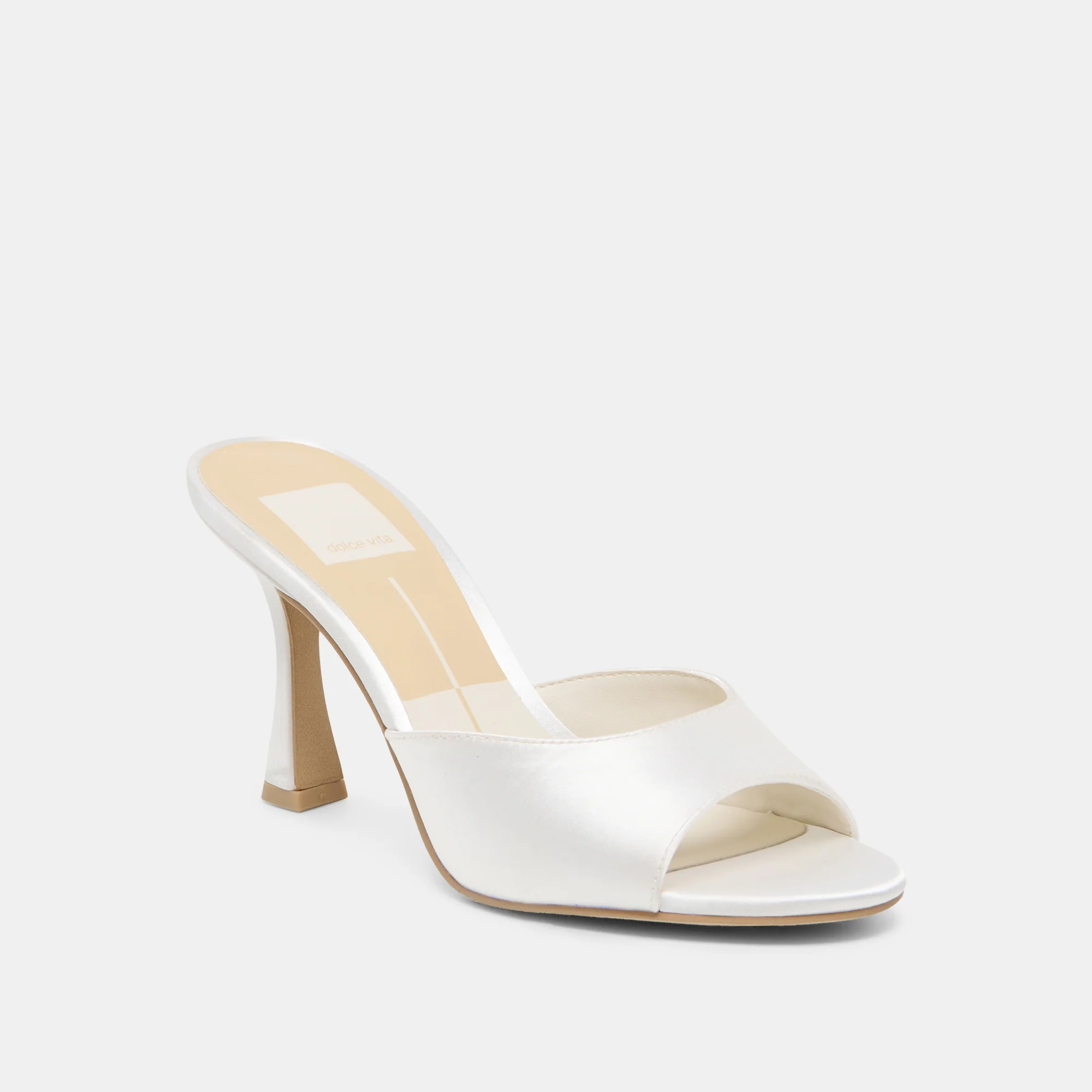 ROSHA HEELS TRUE WHITE SATIN - Image 3
