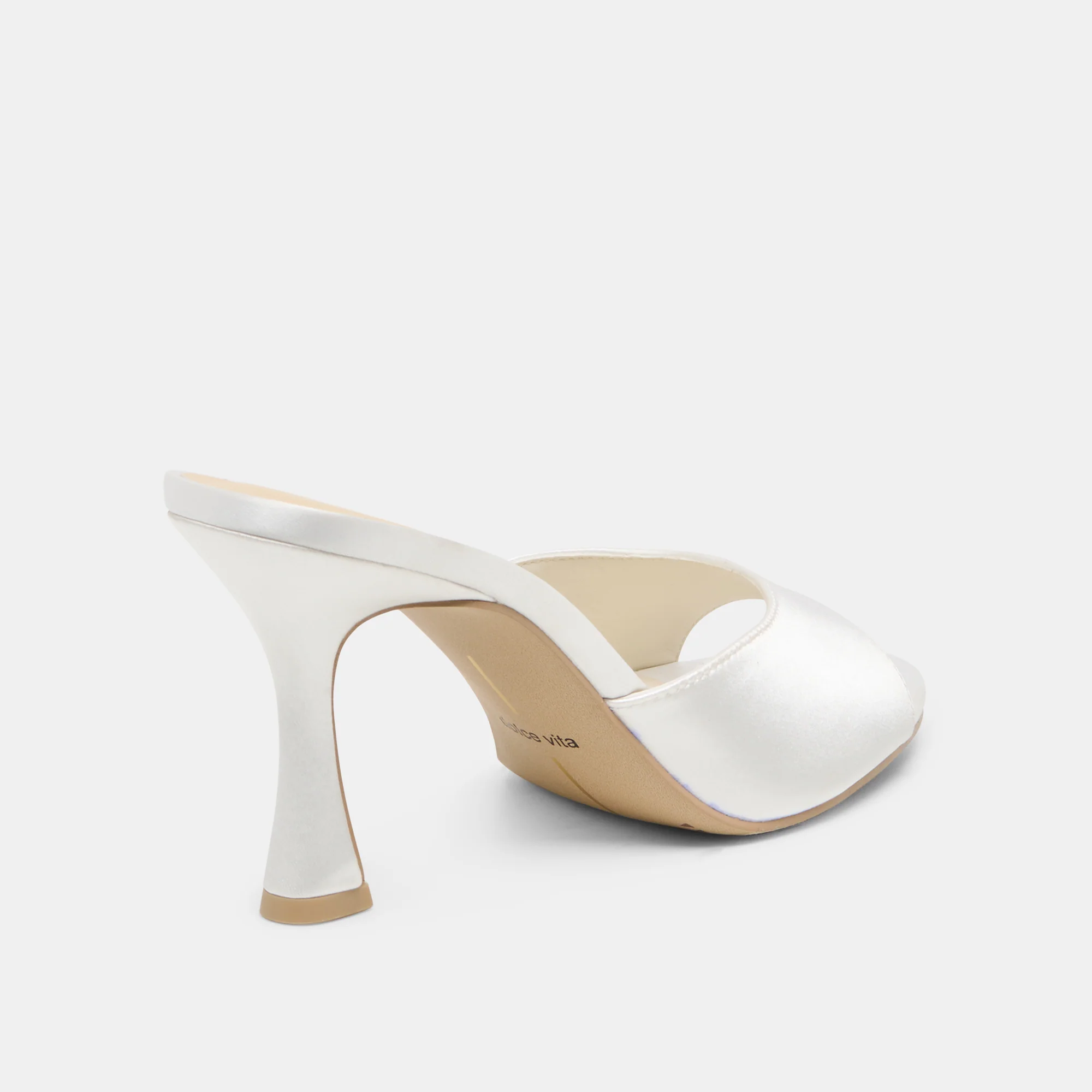 ROSHA HEELS TRUE WHITE SATIN - Image 5