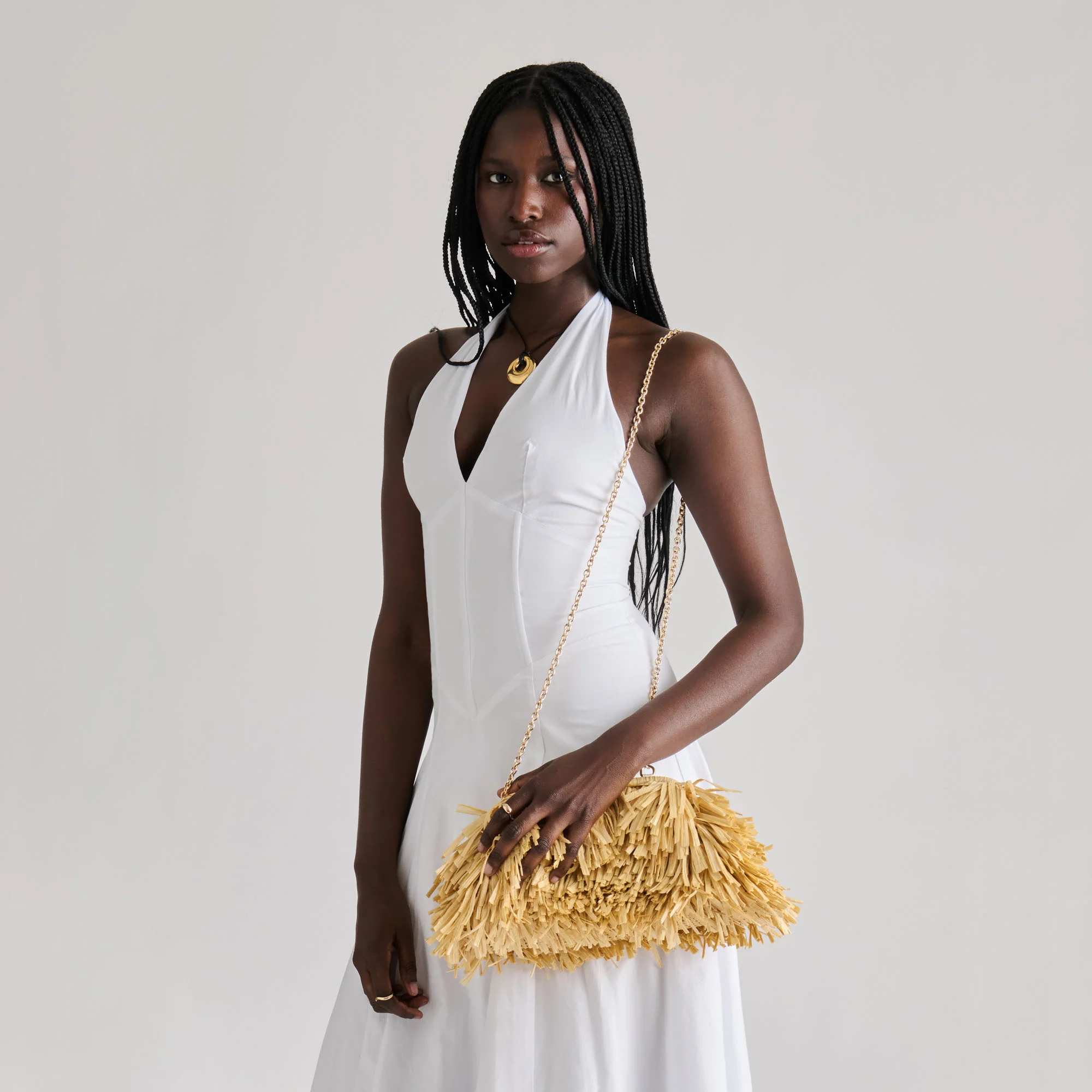 SERINA CLUTCH NATURAL RAFFIA - Image 4