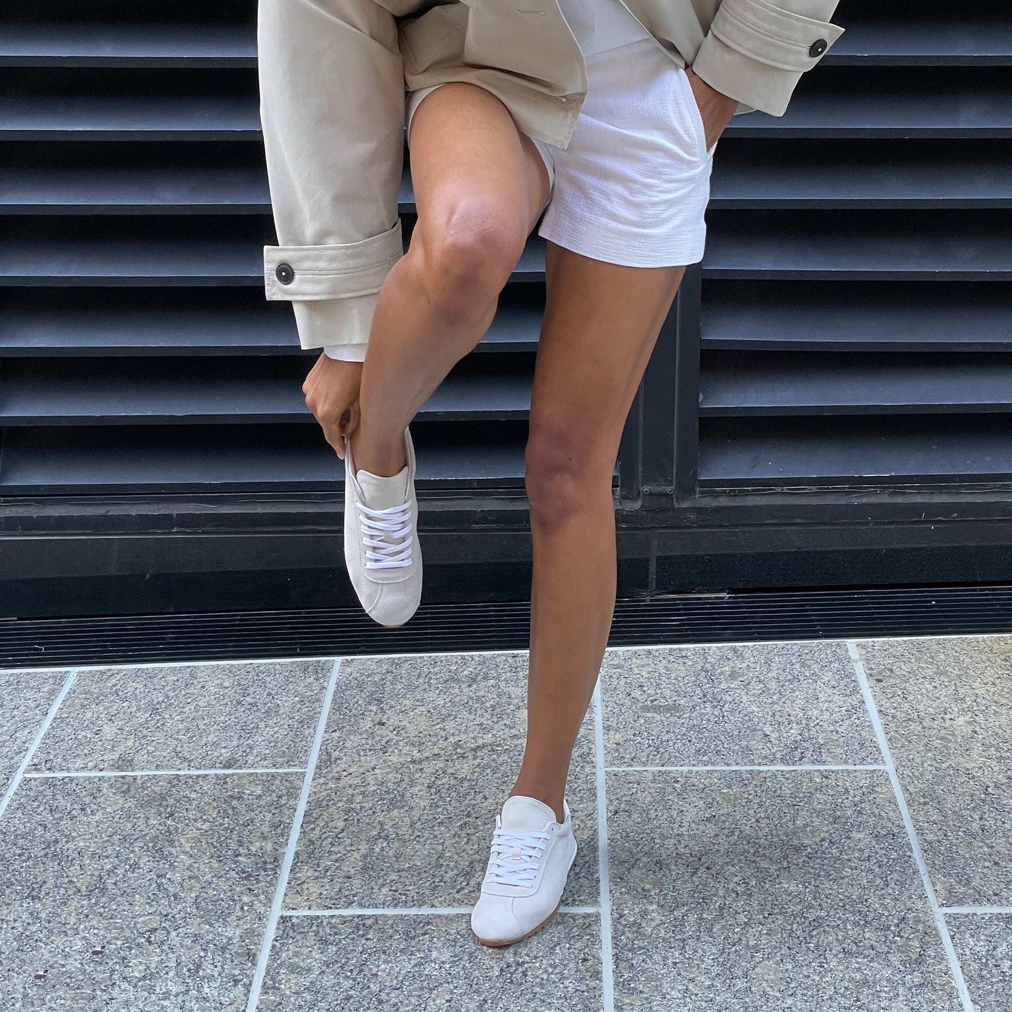SERINA SNEAKERS IVORY SUEDE - Image 4