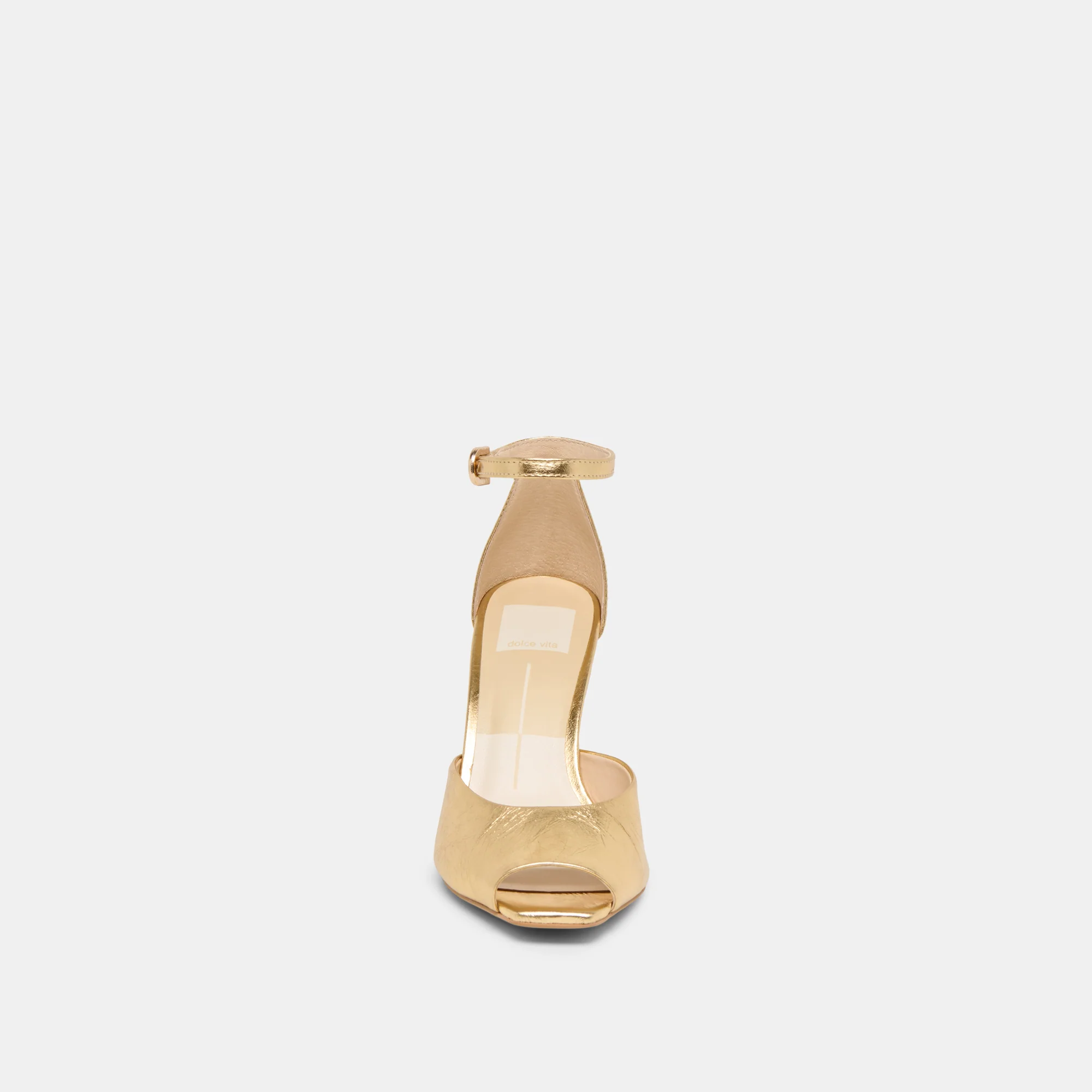 SERLO HEELS GOLD CRINKLE PATENT - Image 7