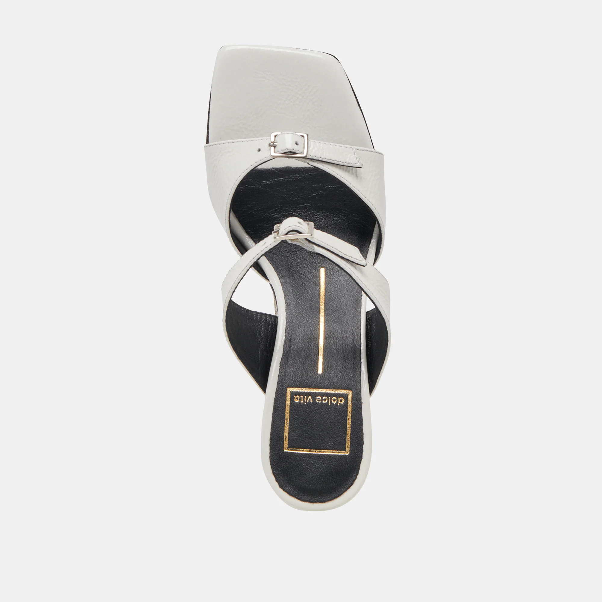 SHANE HEELS OFF WHITE CRINKLE PATENT - Image 13