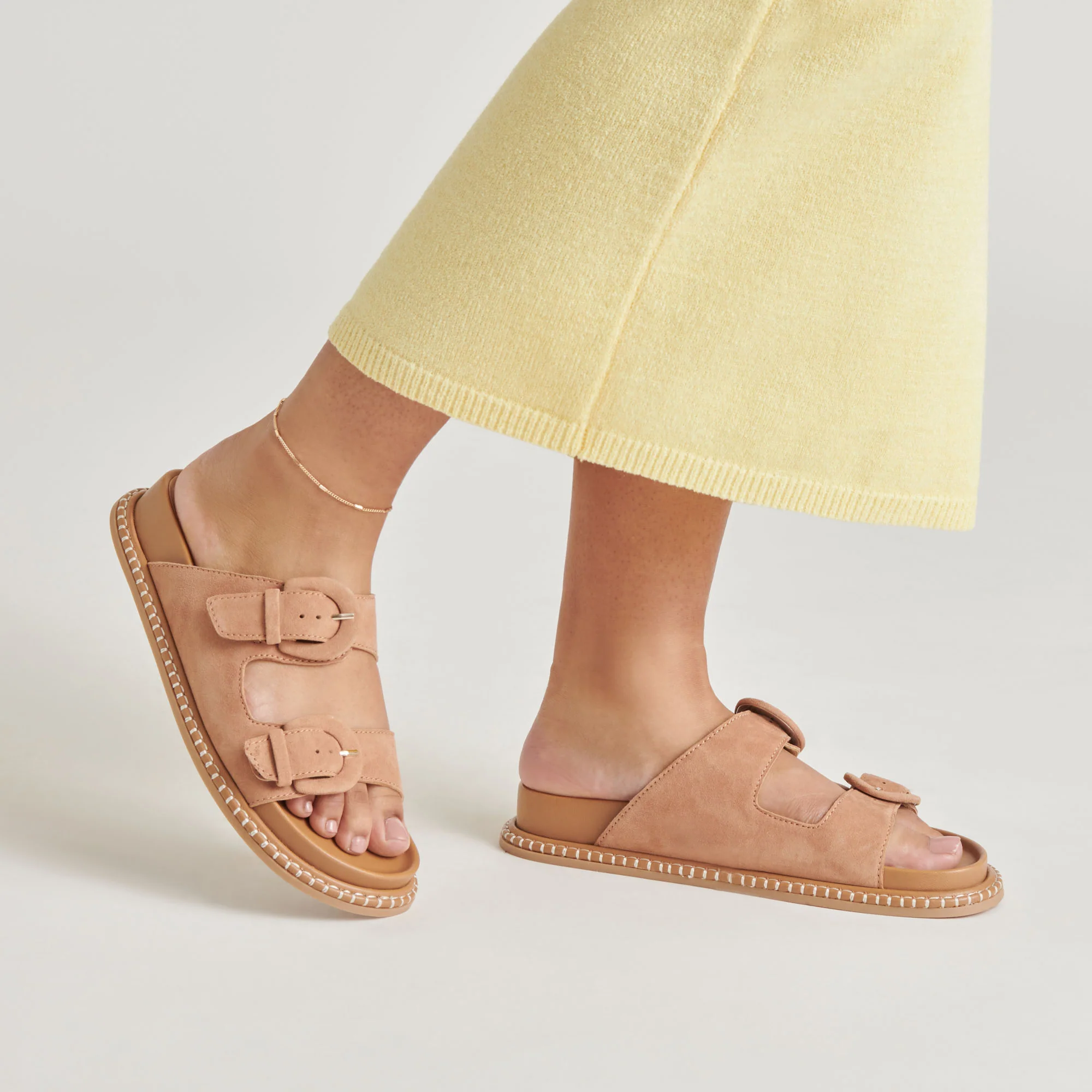 SHAUNY SANDALS TOFFEE SUEDE - Image 3