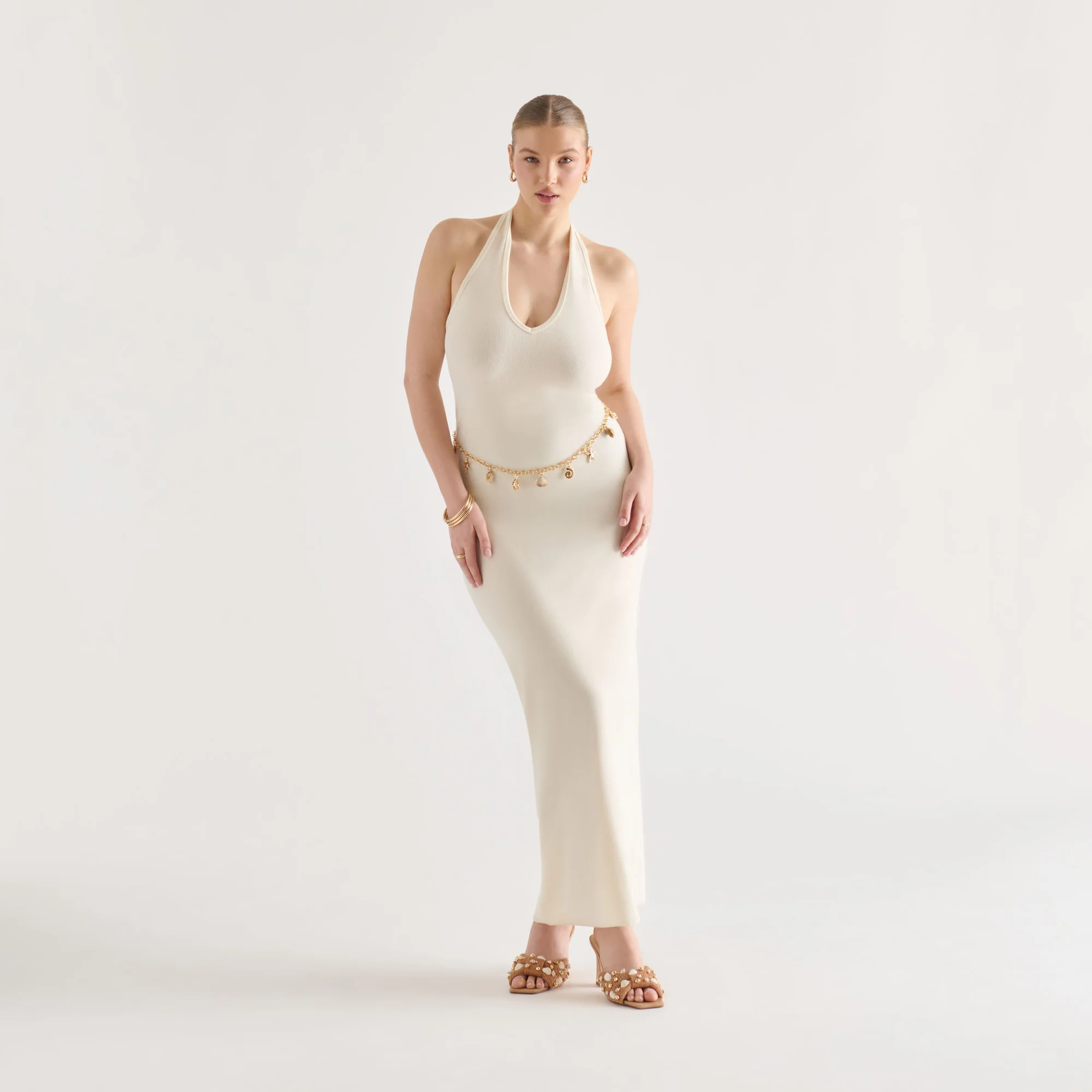 SHELL CHAIN LINK BELT GOLD - Image 4