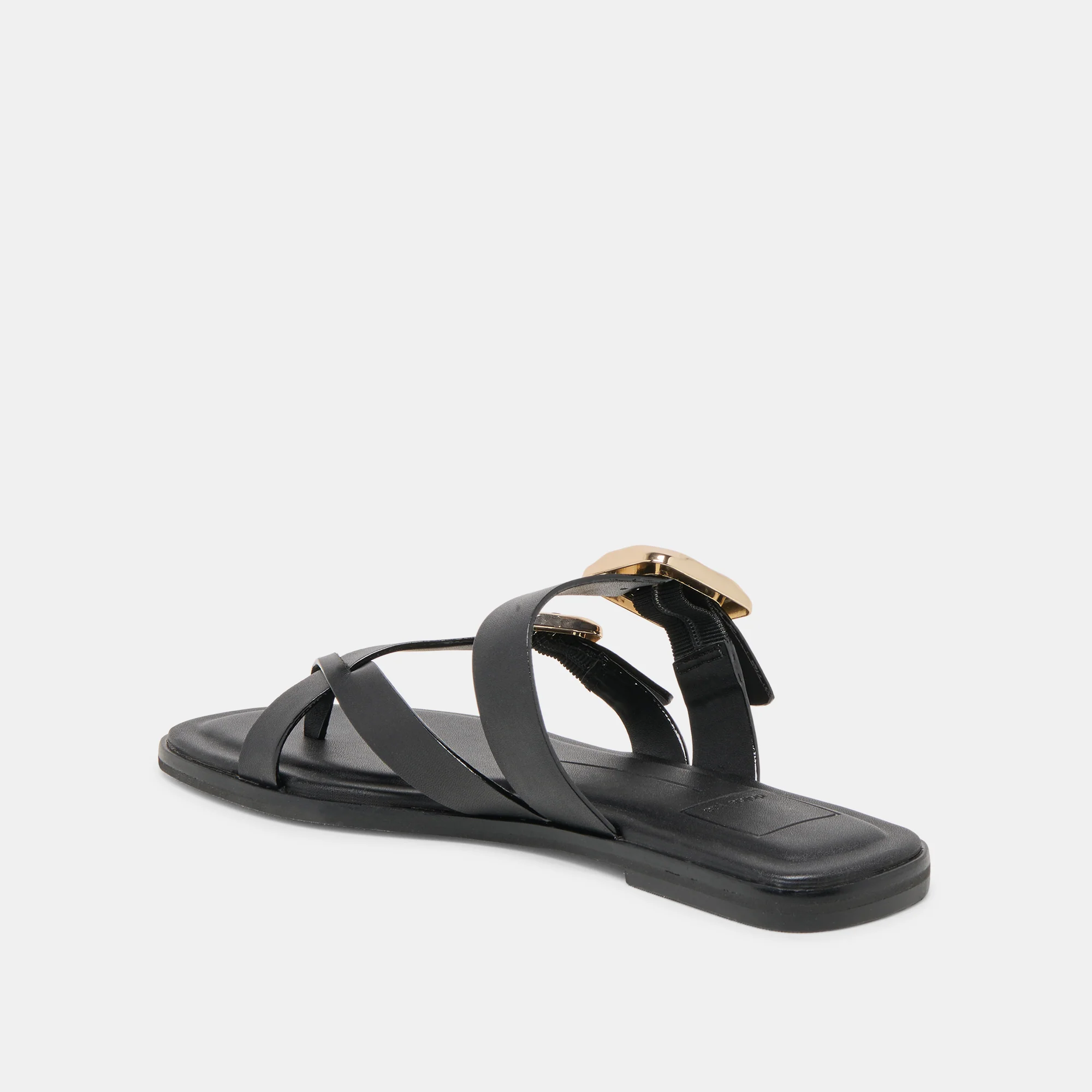 SHORE SANDALS BLACK LEATHER - Image 5