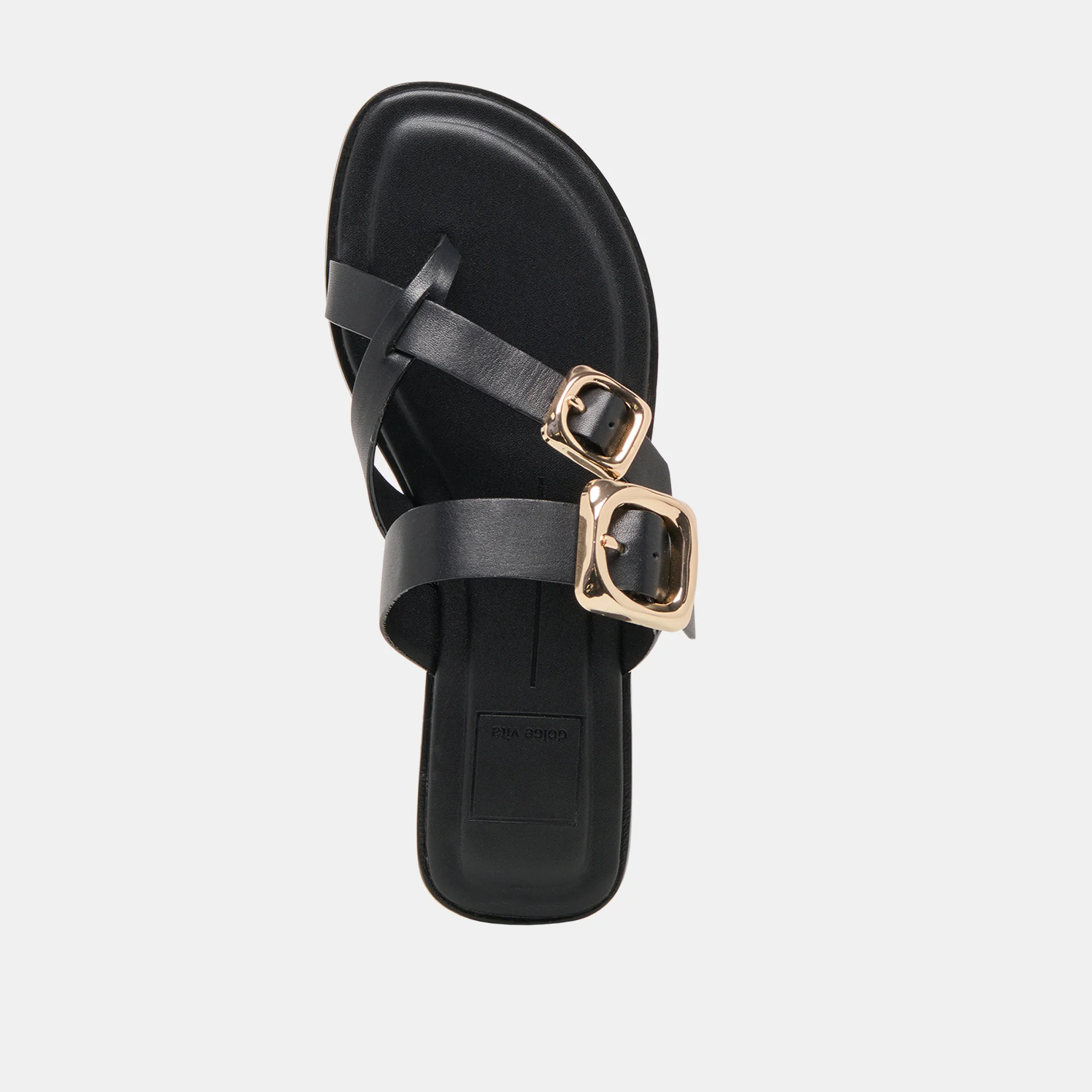 SHORE SANDALS BLACK LEATHER - Image 8