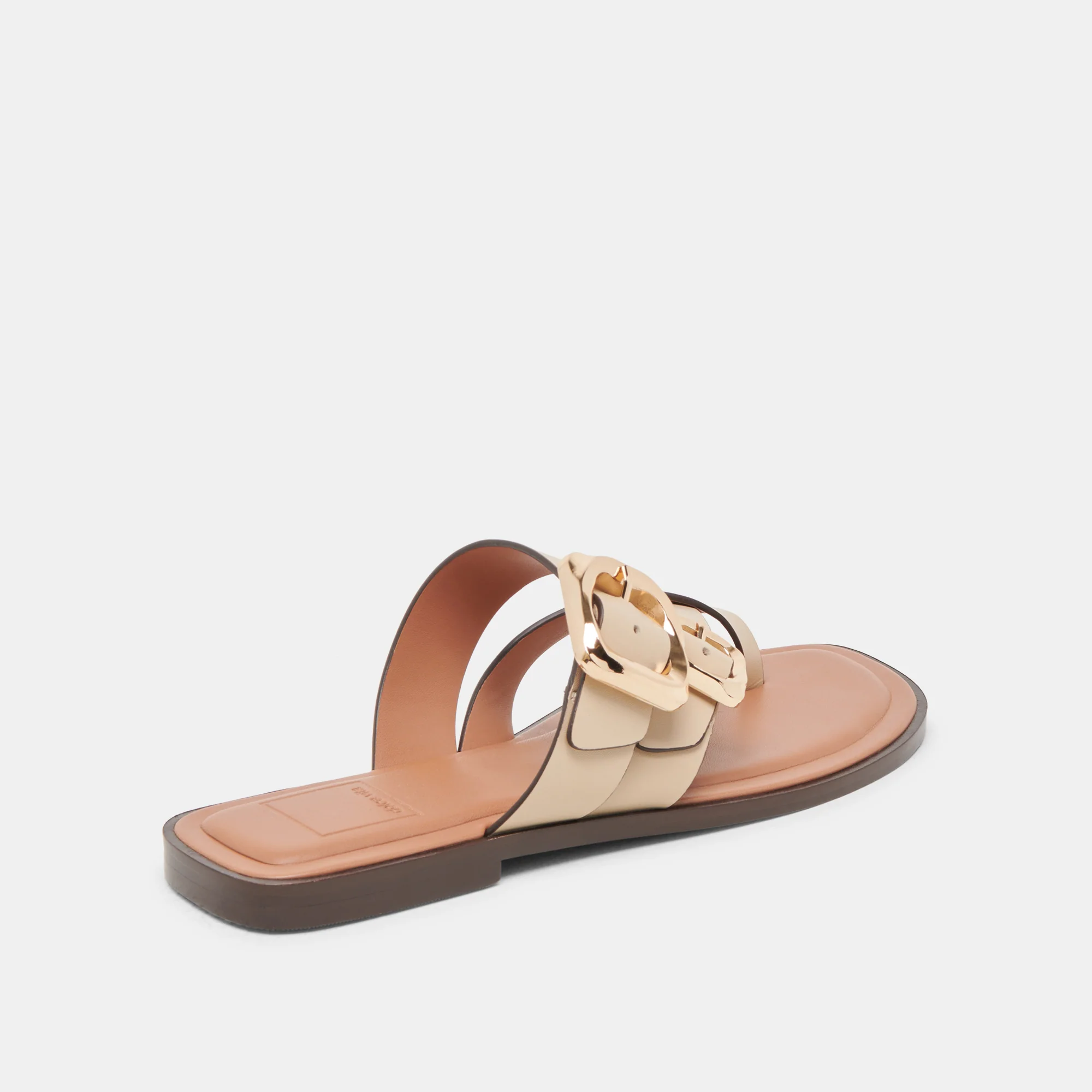 SHORE SANDALS IVORY LEATHER - Image 5