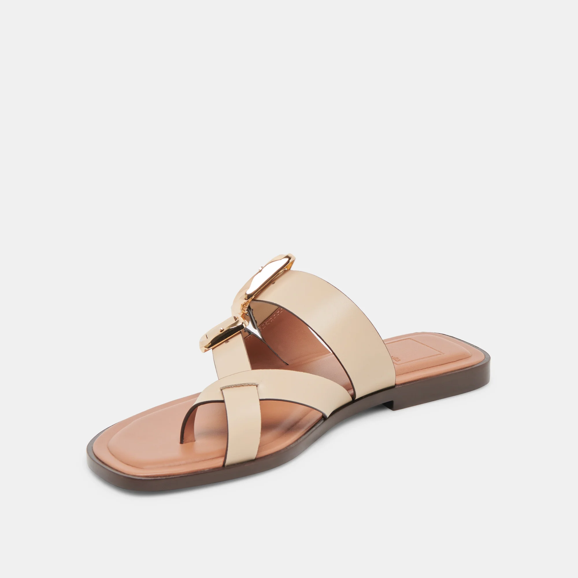SHORE SANDALS IVORY LEATHER - Image 6