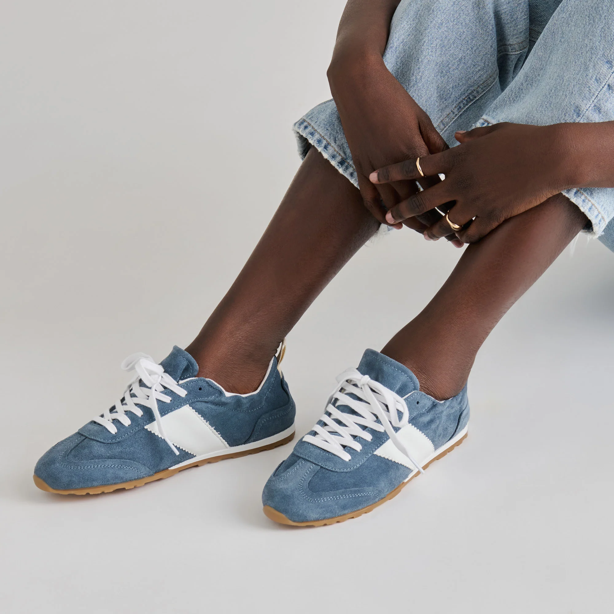 SHYLA SNEAKERS BLUE SUEDE - Image 2