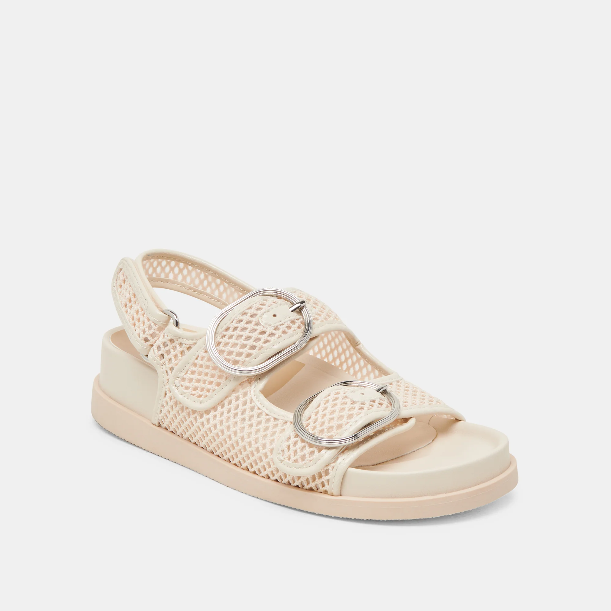 STARLA MESH SANDALS CREME WOVEN MESH - Image 3