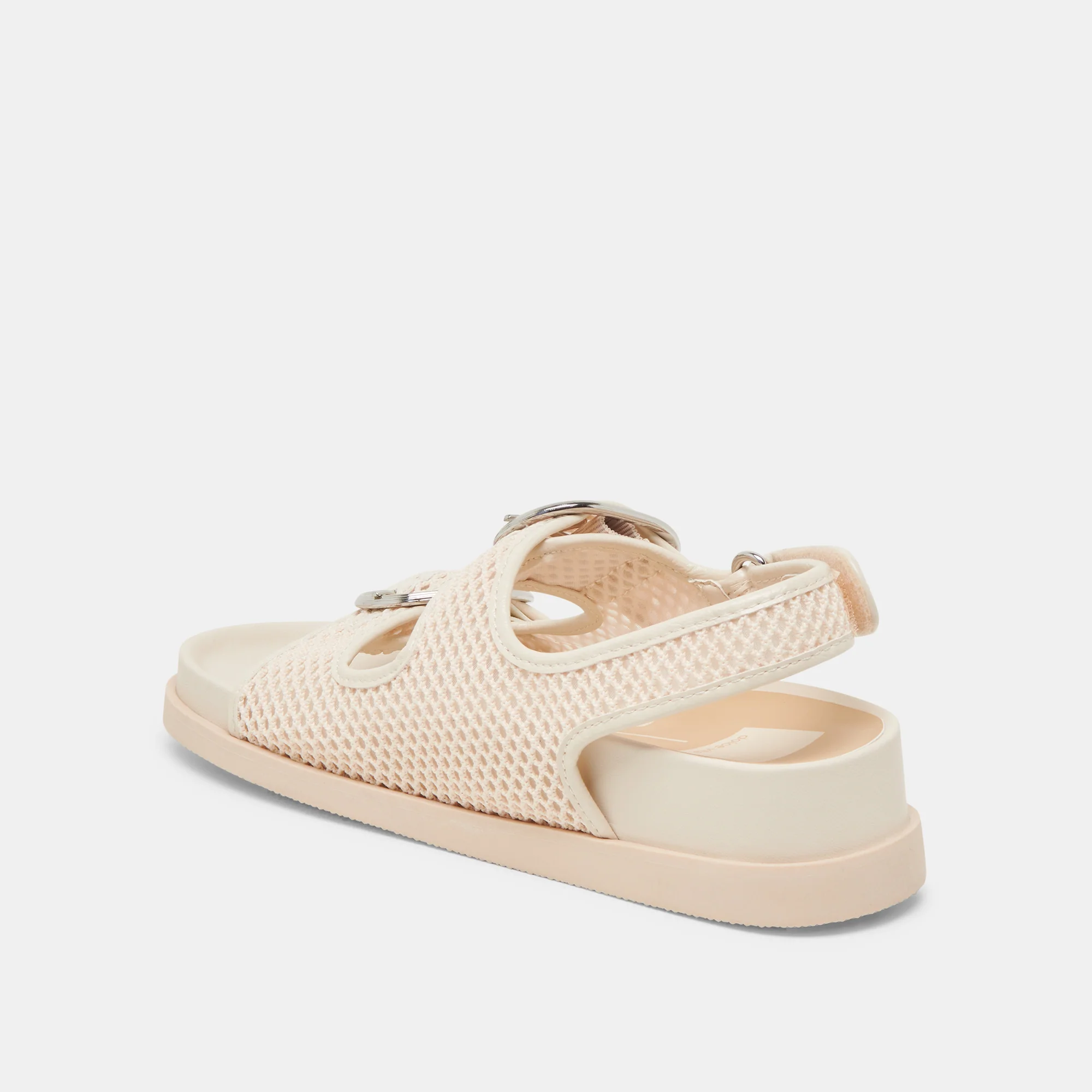 STARLA MESH SANDALS CREME WOVEN MESH - Image 8