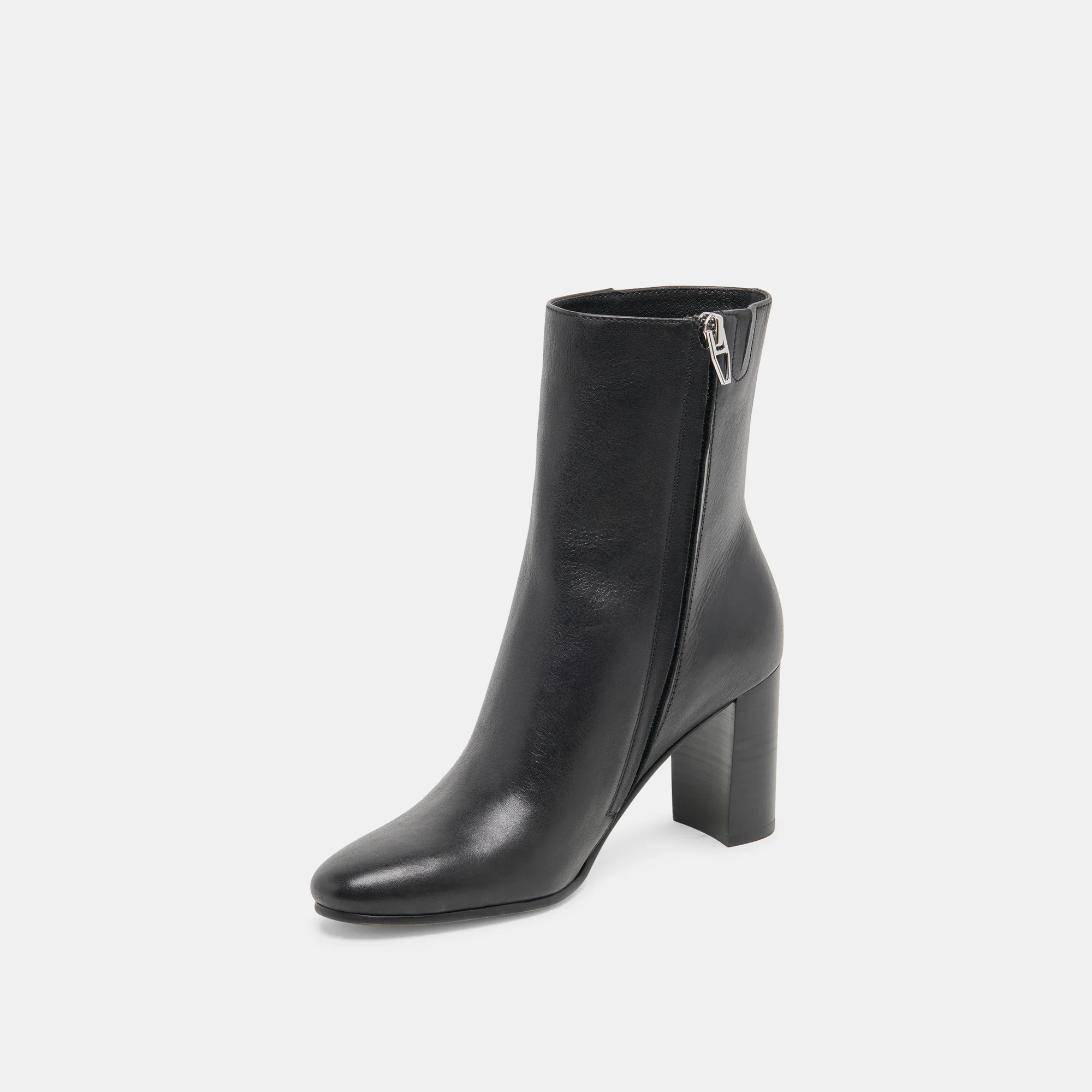 SUZY WIDE BOOTIES BLACK LEATHER - Image 4