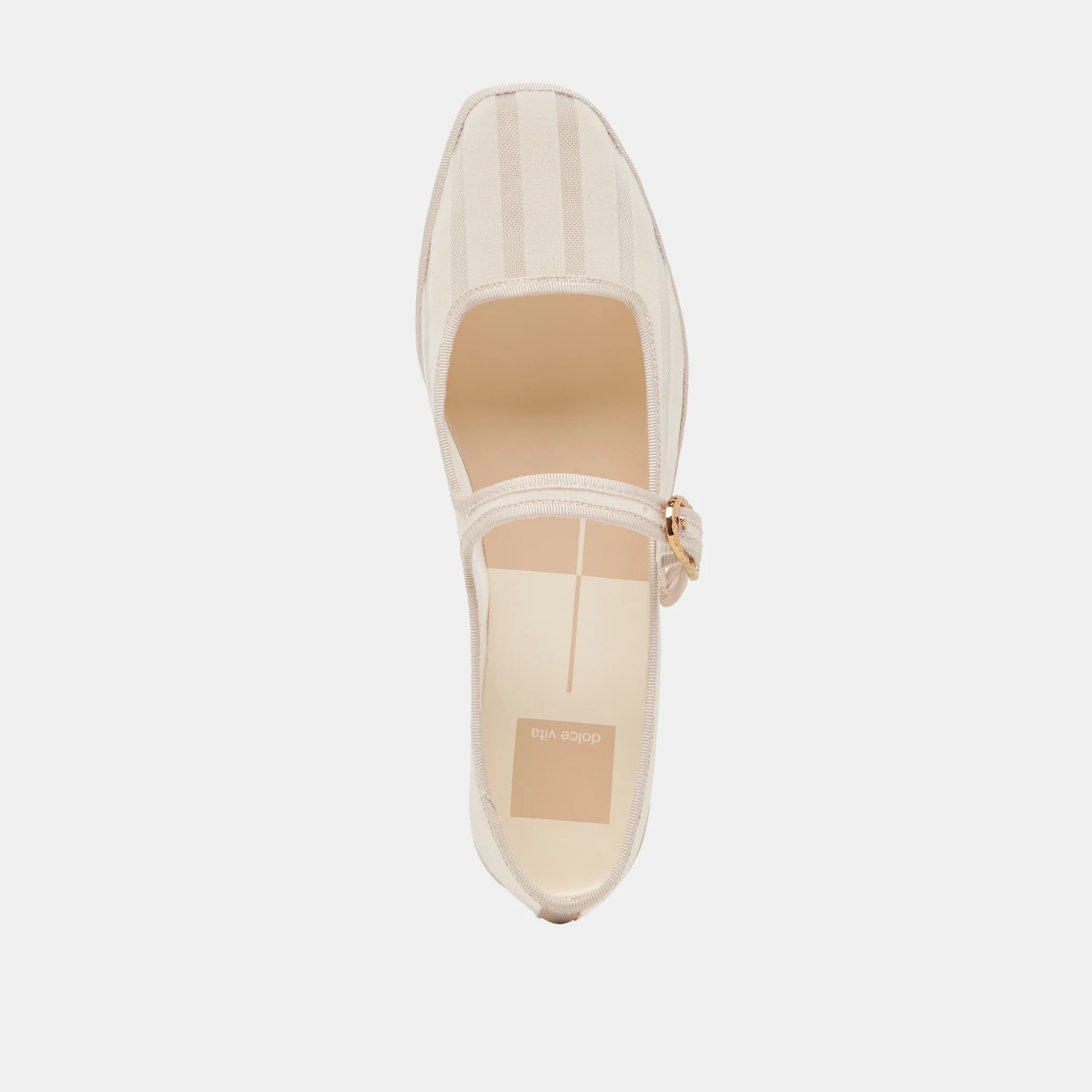 TAMEKA BALLET FLATS BONE STRIPE MESH - Image 10