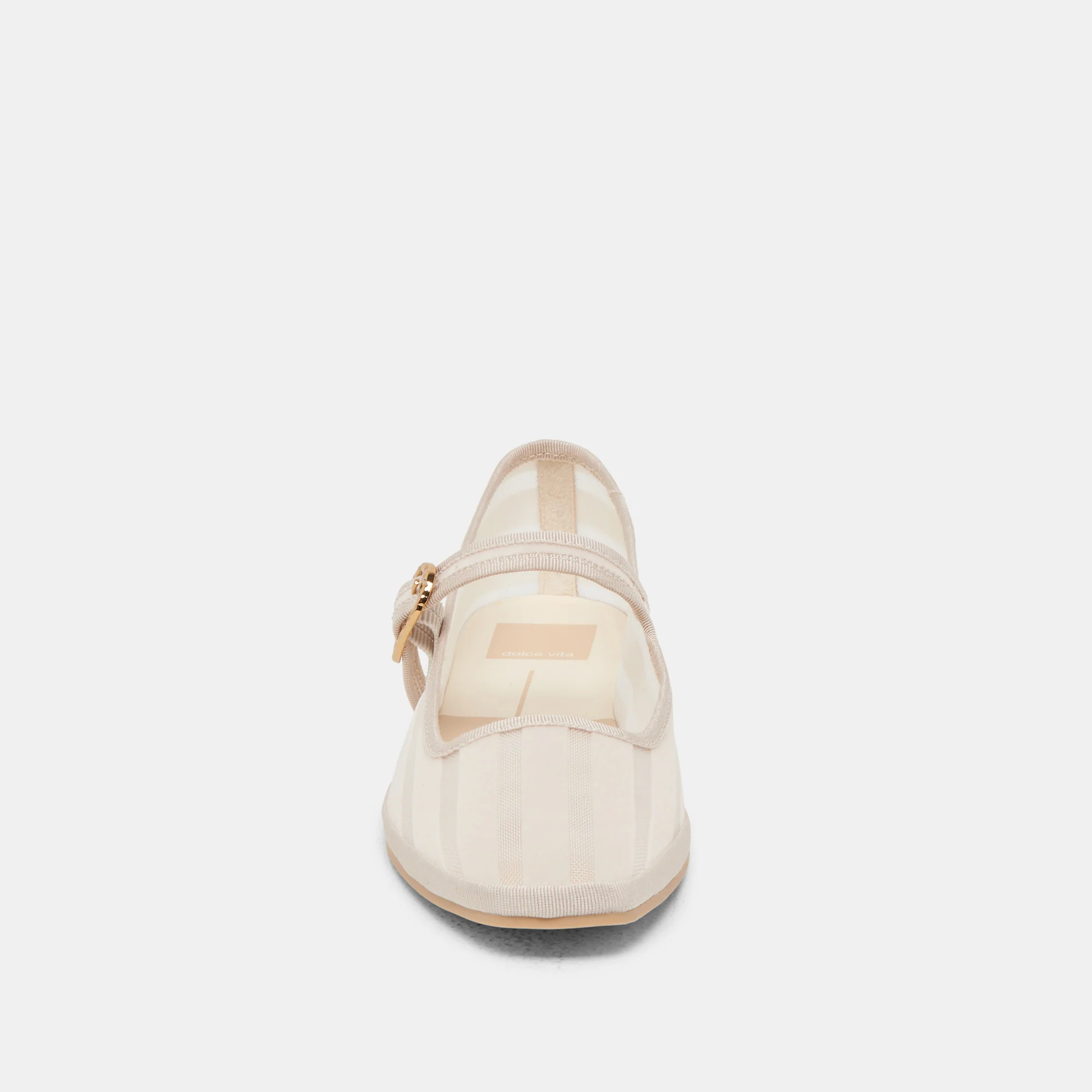 TAMEKA BALLET FLATS BONE STRIPE MESH - Image 8