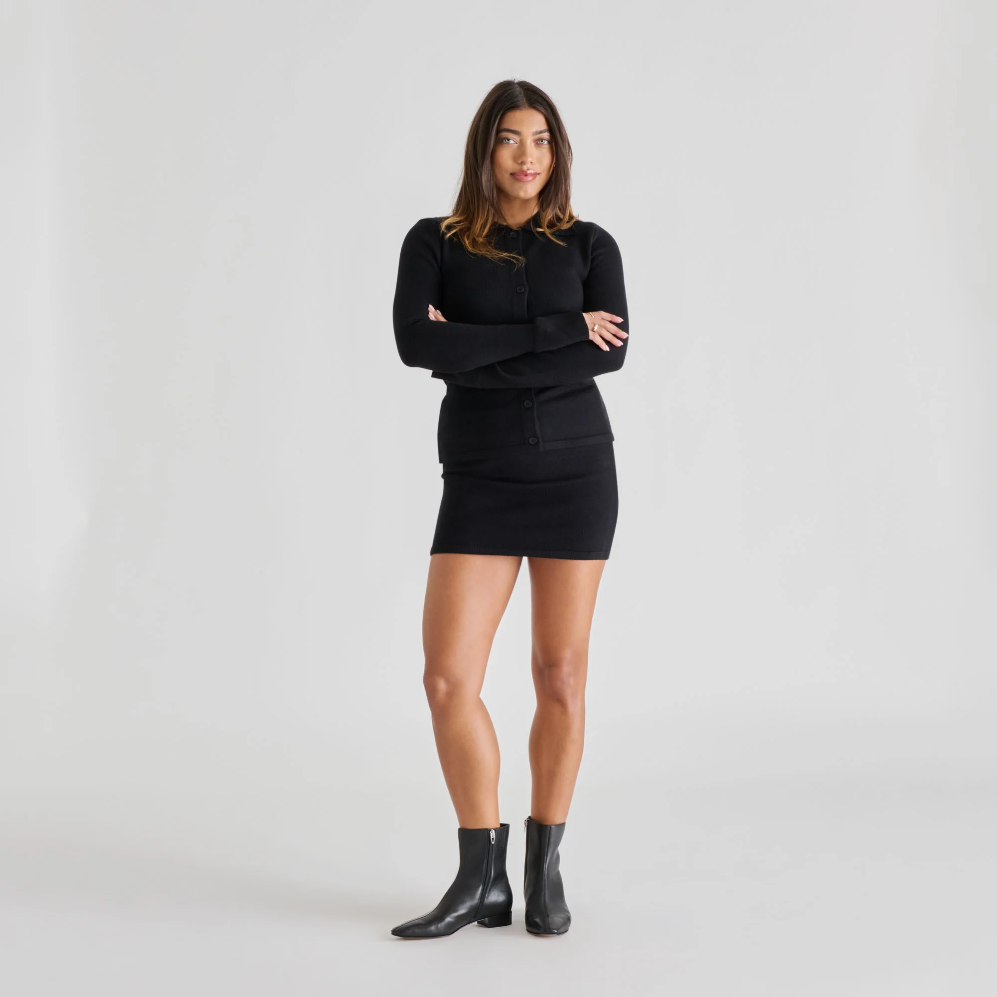 TARINE BOOTIES BLACK LEATHER - Image 4