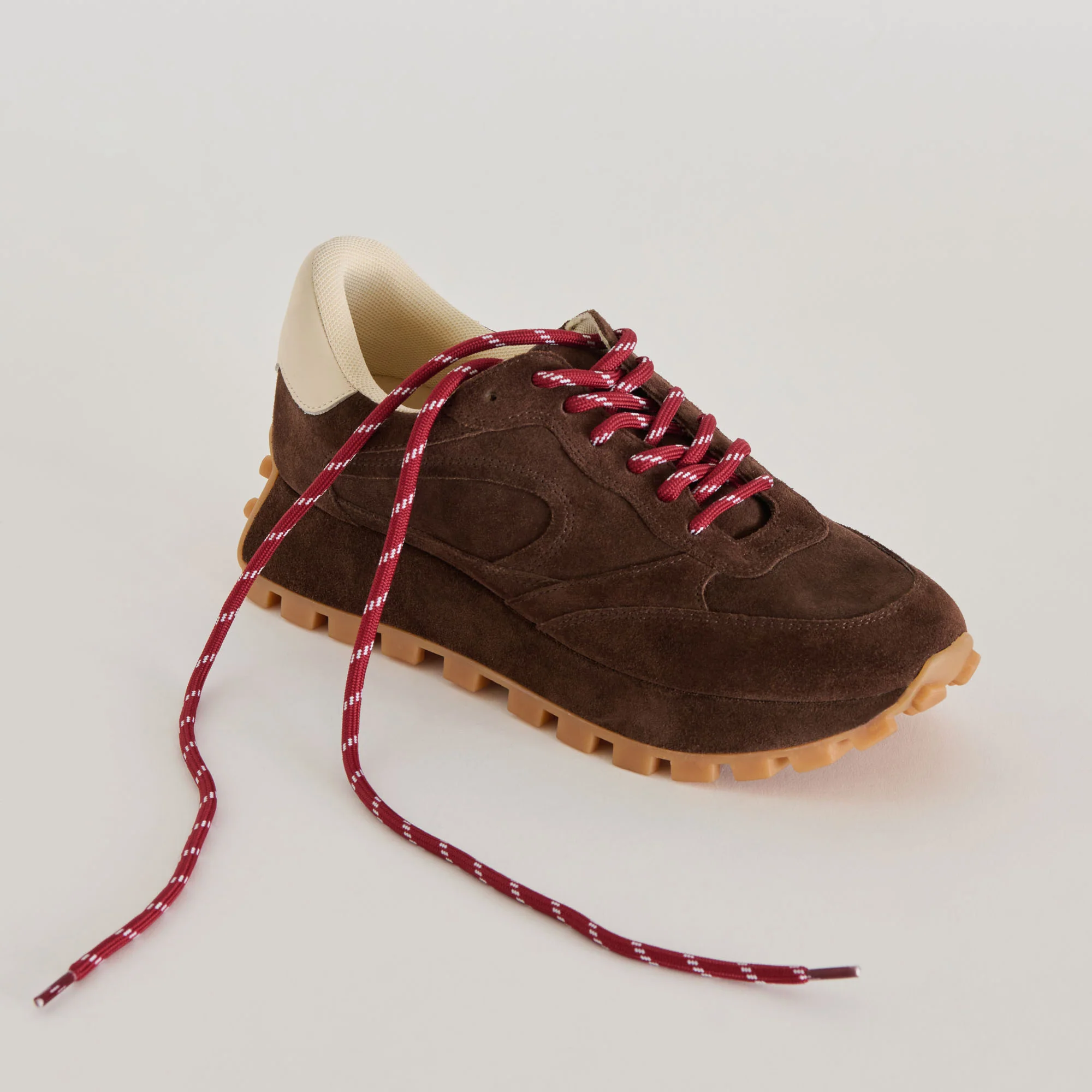 TICK MARK CORD LACE BURGUNDY MULTI - Image 2