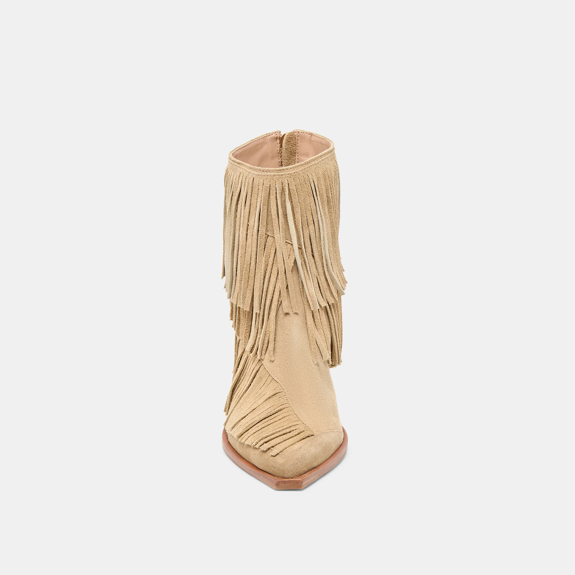 TOREY BOOTIES DK TAUPE SUEDE - Image 8