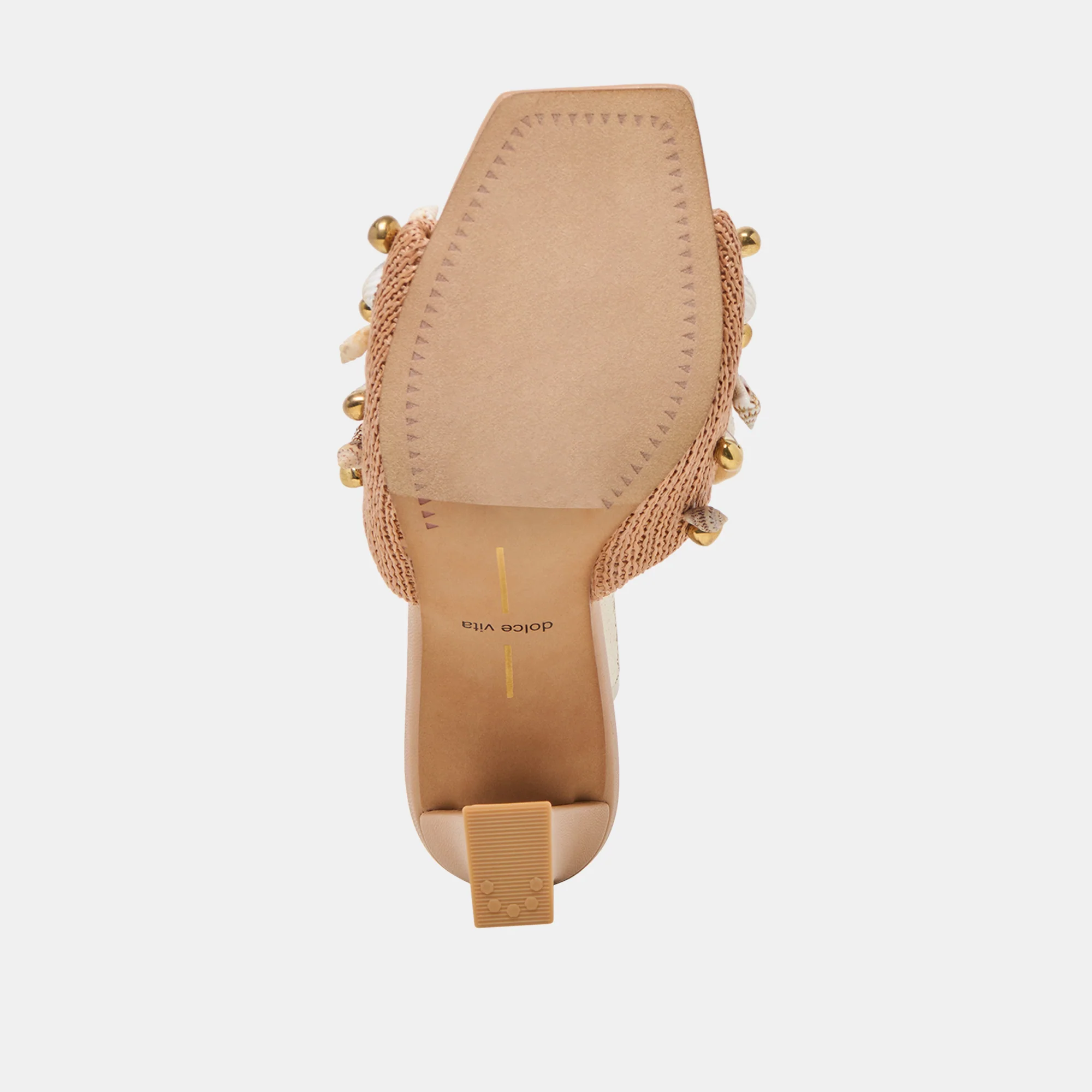 TYLAH HEELS TOFFEE BEADED RAFFIA - Image 11