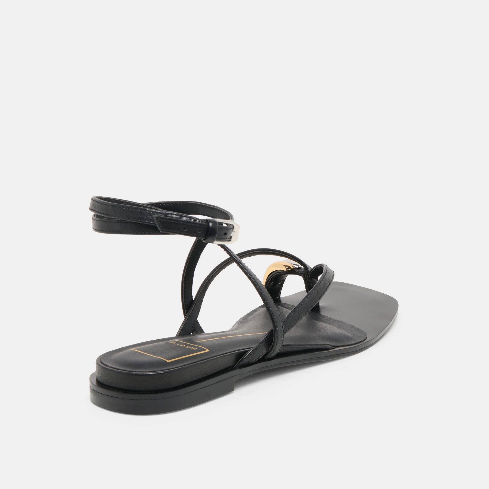 TYRICE SANDALS BLACK LEATHER - Image 5