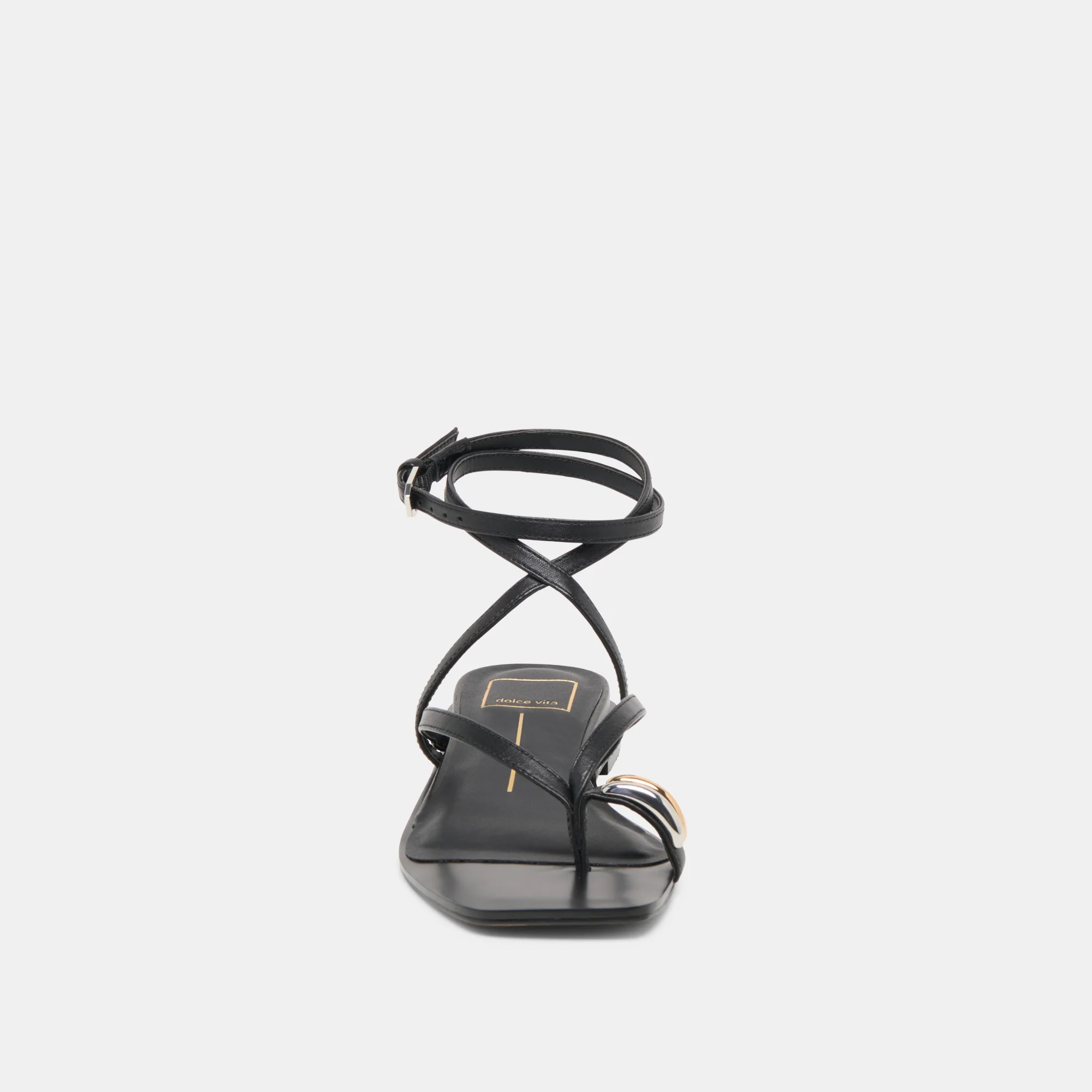 TYRICE SANDALS BLACK LEATHER - Image 8