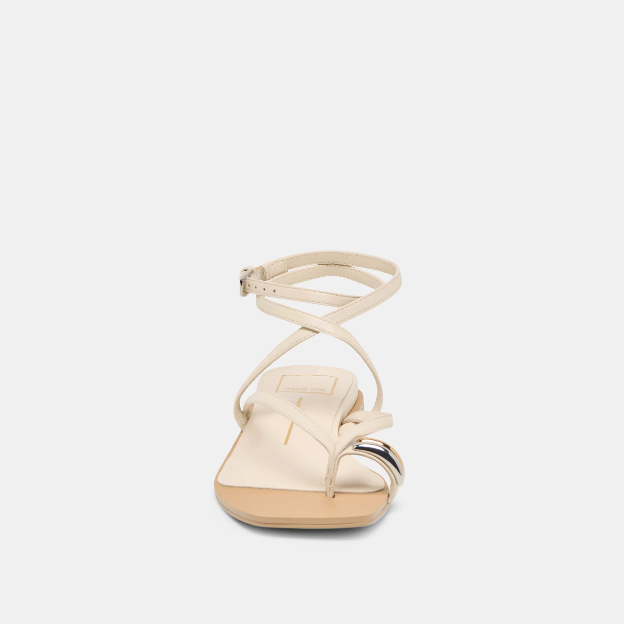 TYRICE SANDALS BONE LEATHER - Image 6