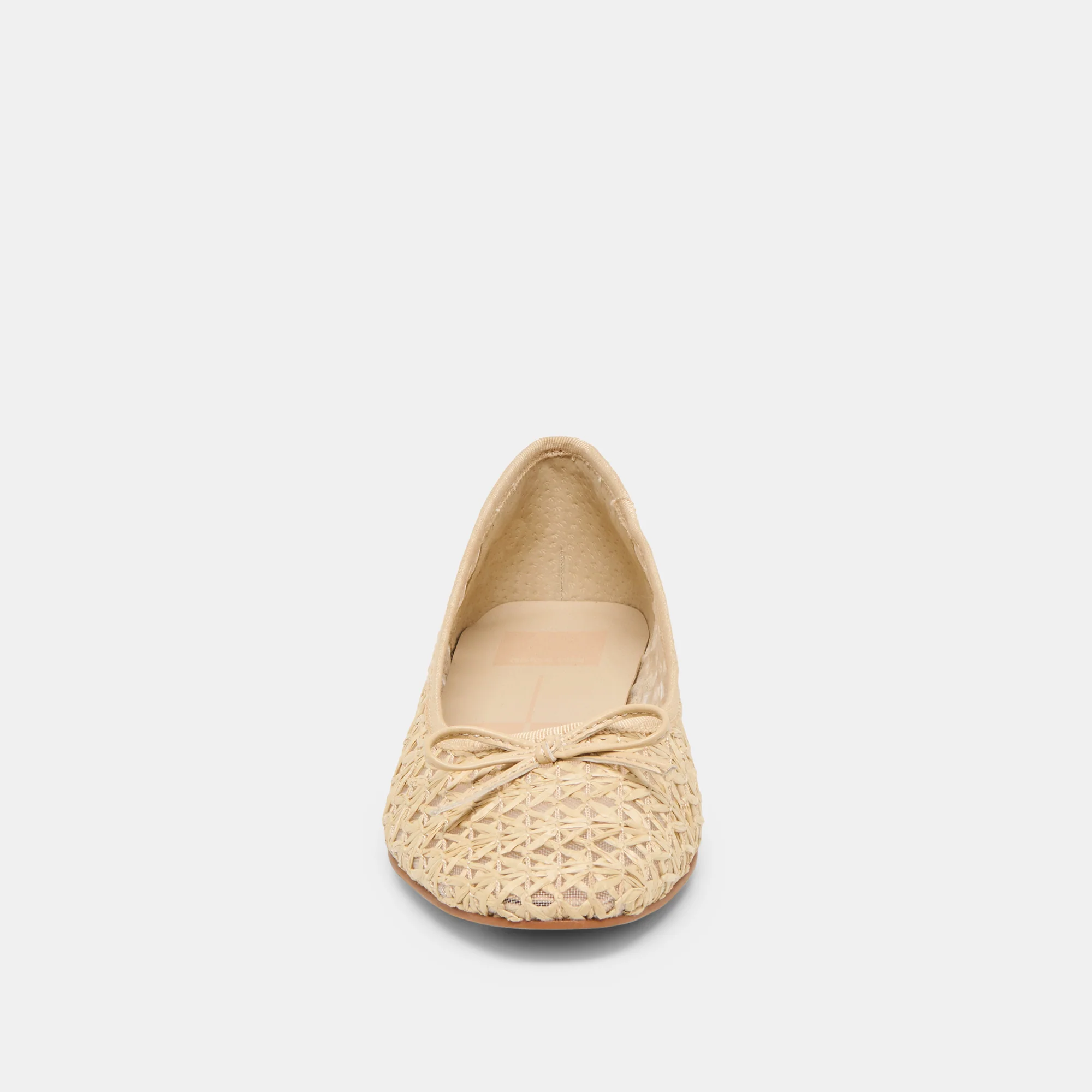 ULICIA BALLET FLATS LT NATURAL CROSS HATCH RAFFIA - Image 8