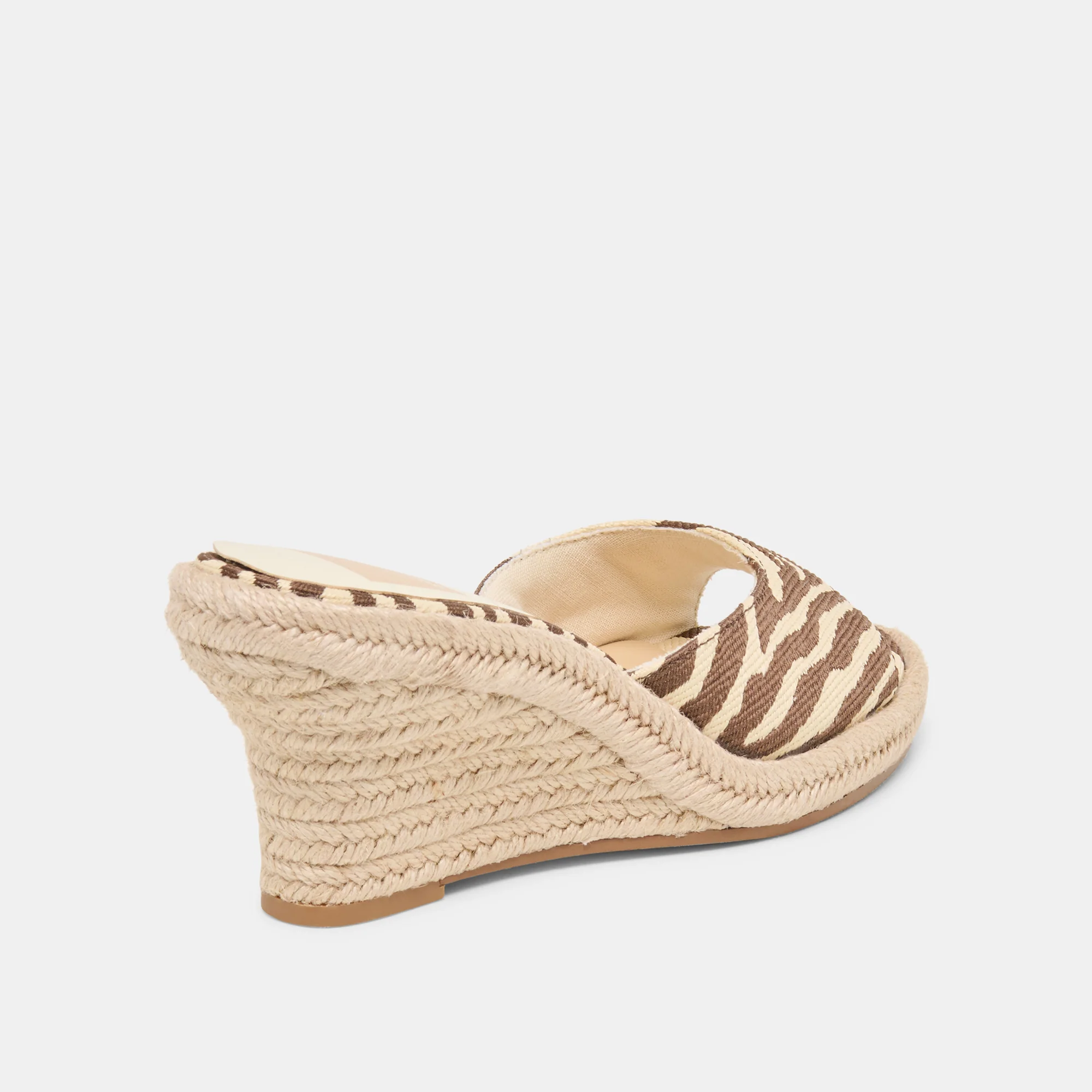 VAYA WEDGES BEIGE ZEBRA RAFFIA - Image 3