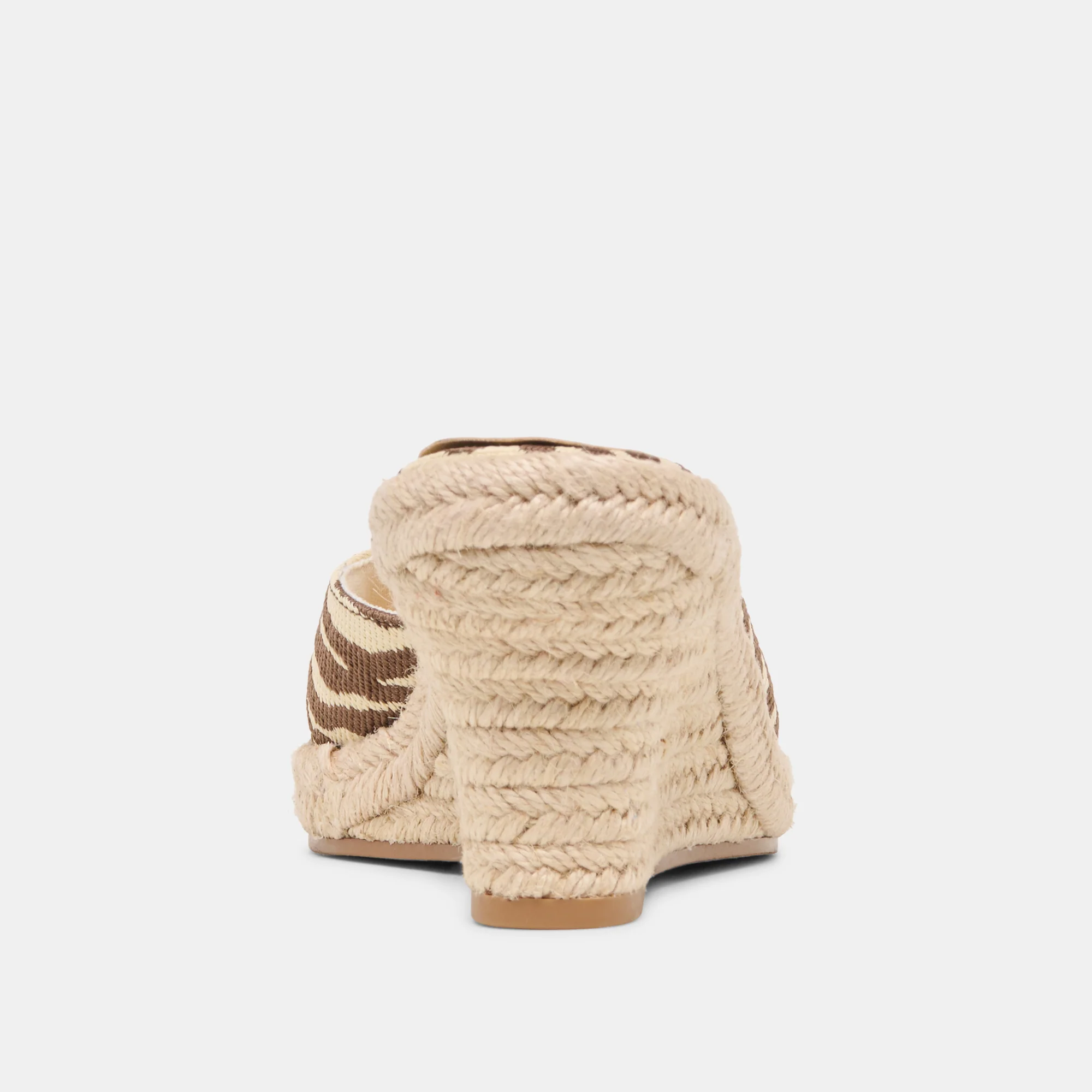 VAYA WEDGES BEIGE ZEBRA RAFFIA - Image 7