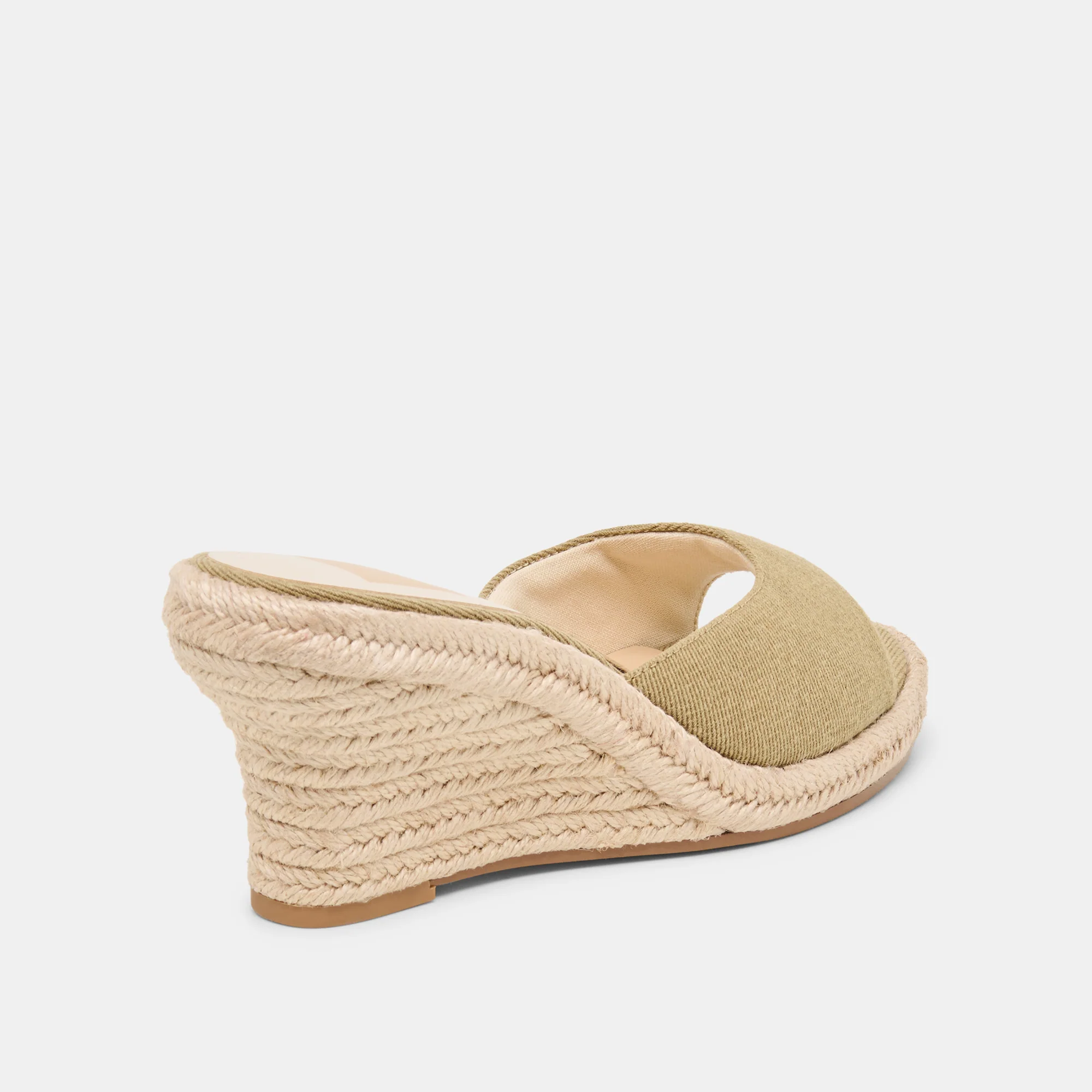 VAYA WEDGES KHAKI LINEN - Image 3