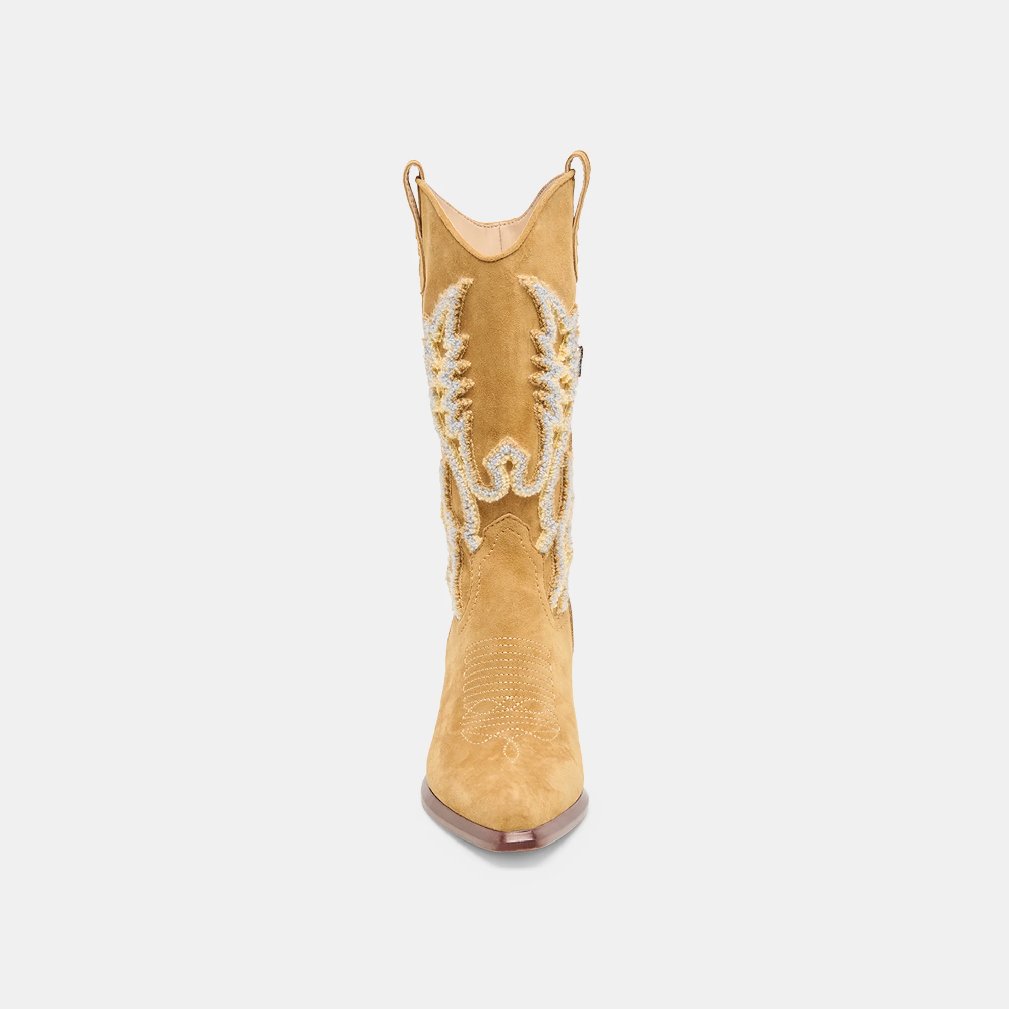 VILA BOOTS CARAMEL SUEDE - Image 8
