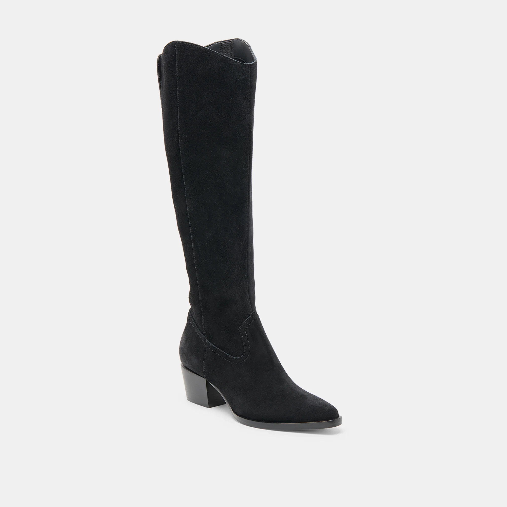 VIRONA H2O WIDE CALF BOOTS ONYX SUEDE - Image 2