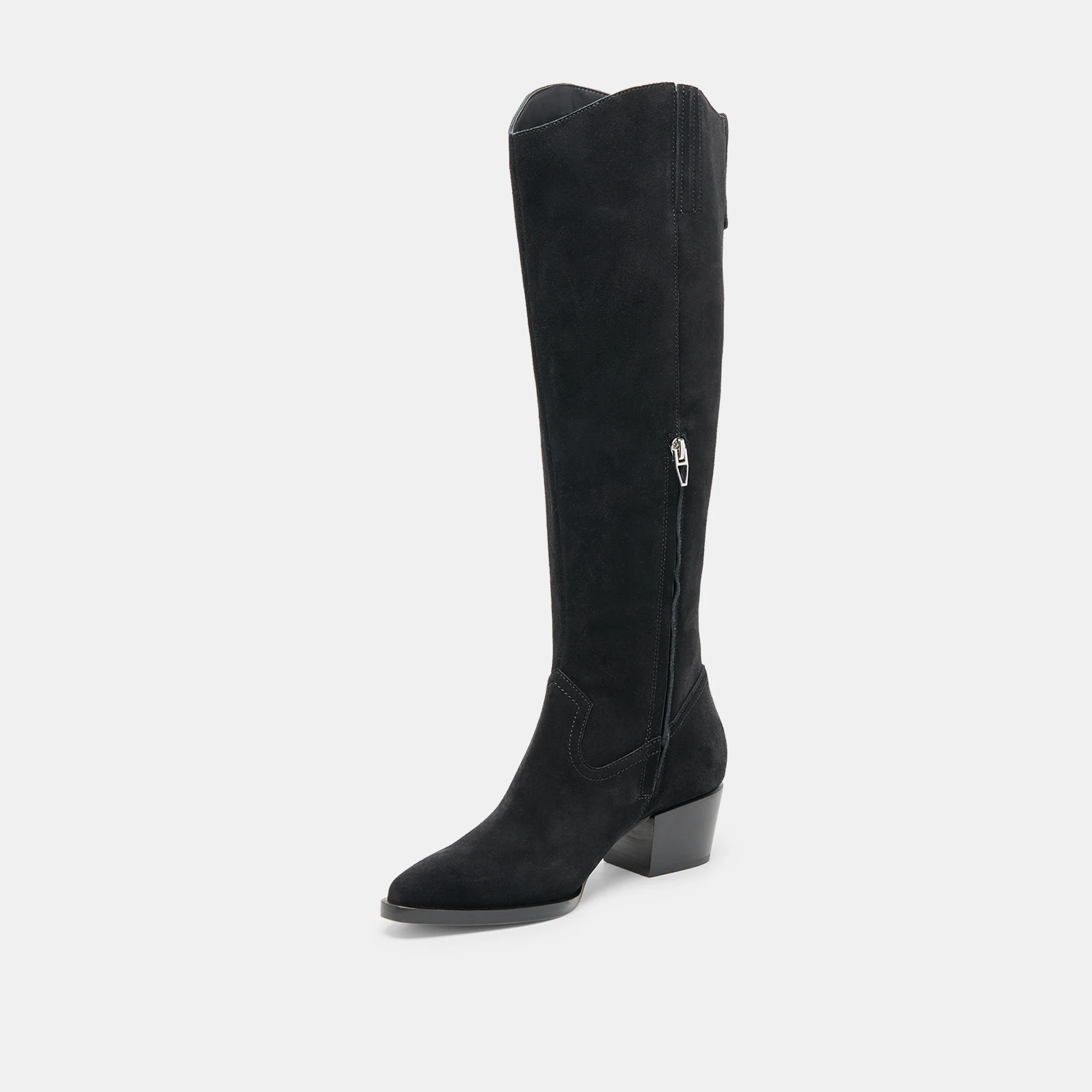 VIRONA H2O WIDE CALF BOOTS ONYX SUEDE - Image 4